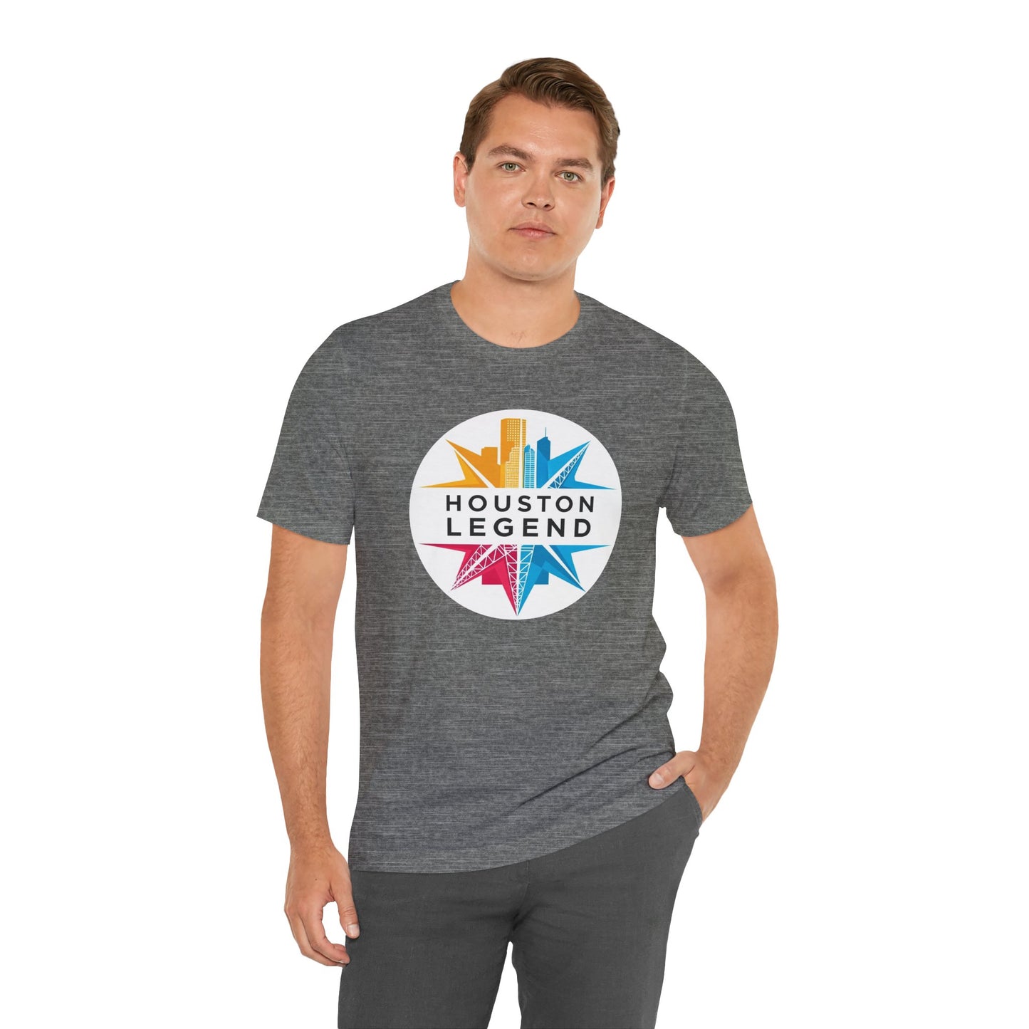 Houston Legend Short Sleeve Tee, Unisex T-Shirt, Houston Souvenir, Urban Fashion, Casual Wear, Gift for Houston Lovers