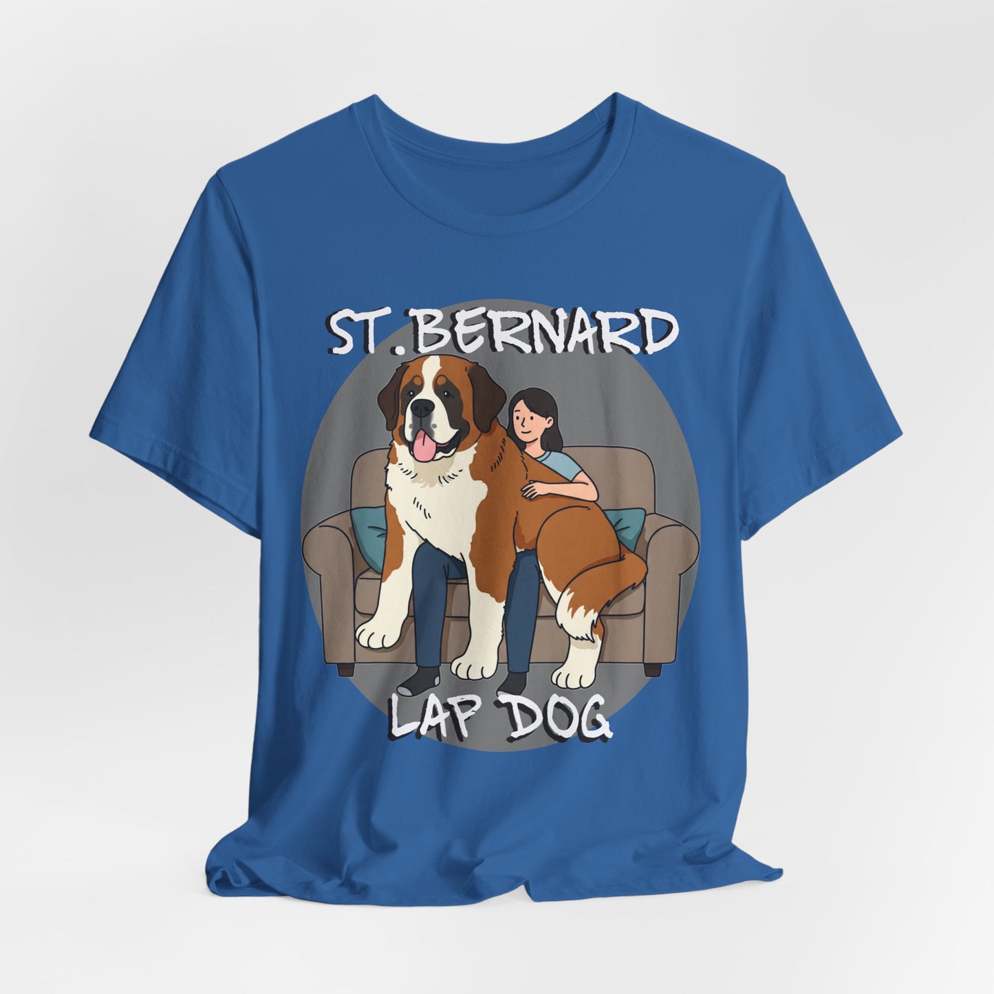 Funny St. Bernard Lap Dog Tee - Unisex Jersey Short Sleeve Tee for Dog Lovers - Schmartypants