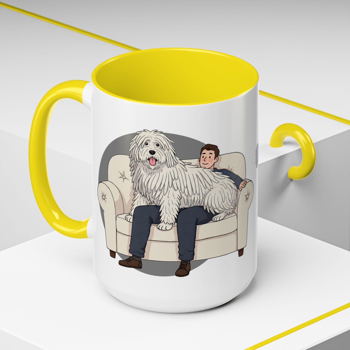Komondor Lap Dog Coffee Mug - Funny Animal Lover Gift - Schmartypants