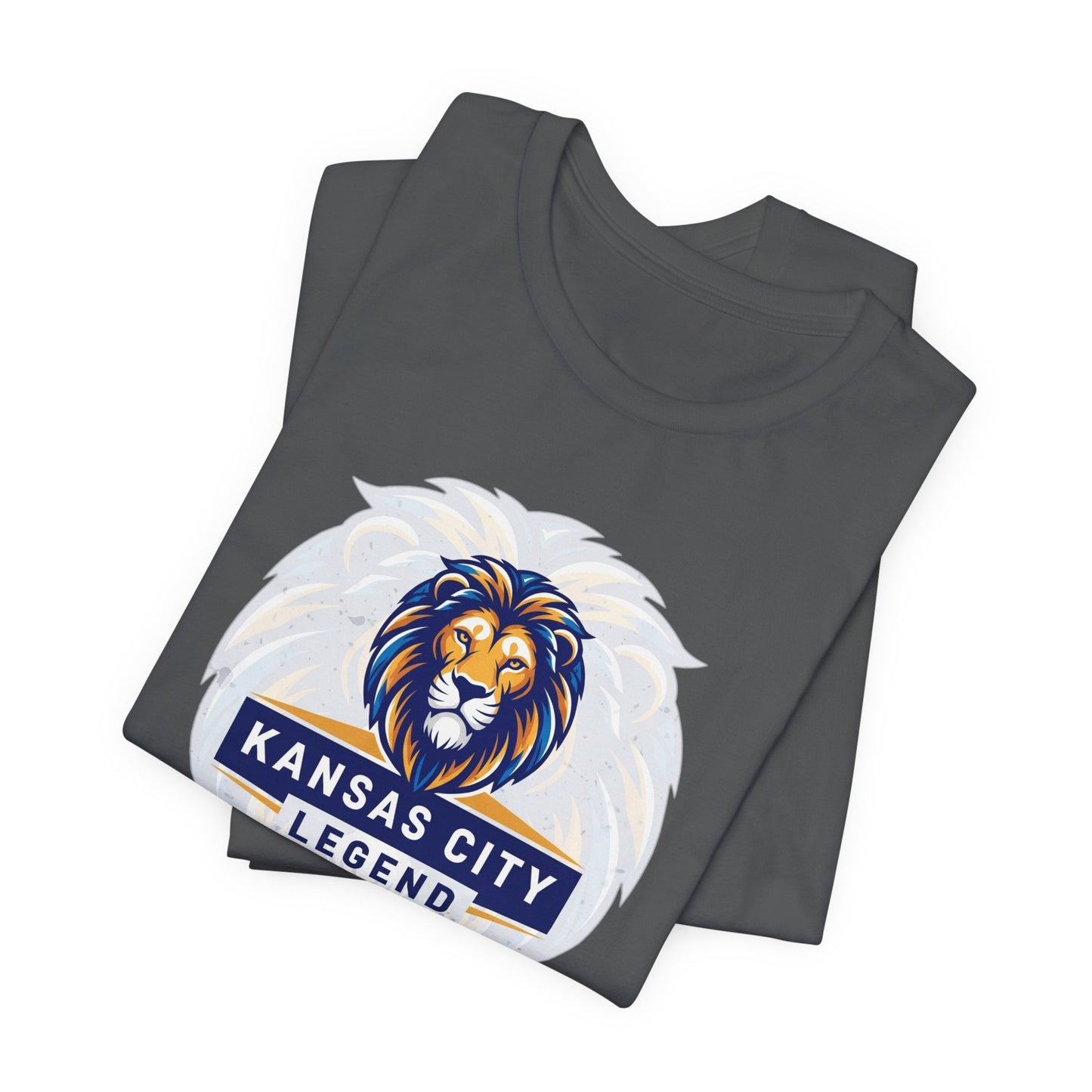 Kansas City Legend Lion Tee - Unisex Jersey T-shirt, Gift for Sports Fans, Casual Wear, Team Spirit, Birthday Present