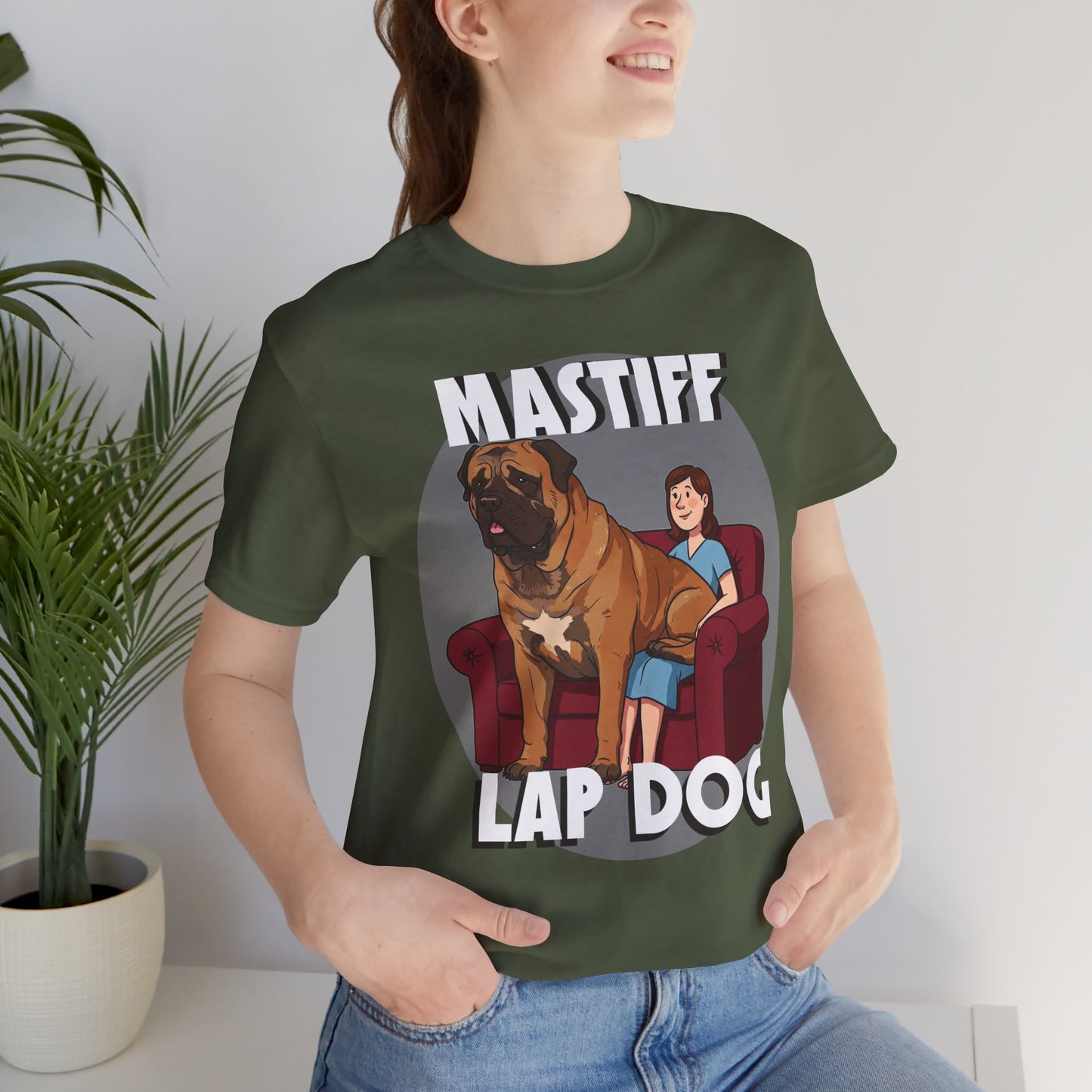 Mastiff Lap Dog T-Shirt – Hilarious and Comfy Tee for Dog Lovers - Schmartypants