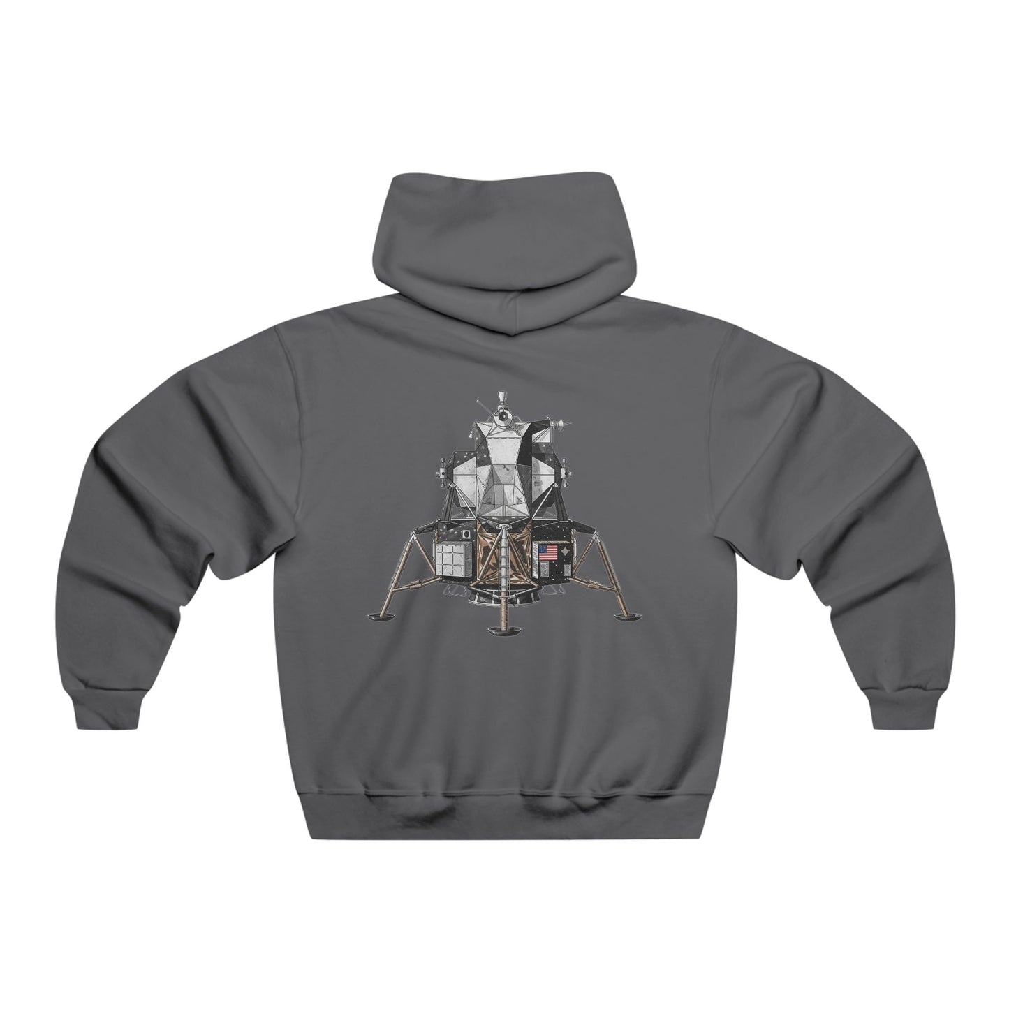 Apollo Moon Landing Hoodie, Neil Armstrong Quotes, Lunar Footprint, Eagle Lander, Space Gift, Science Lover Gift, Astronomy Hoodie, NASA