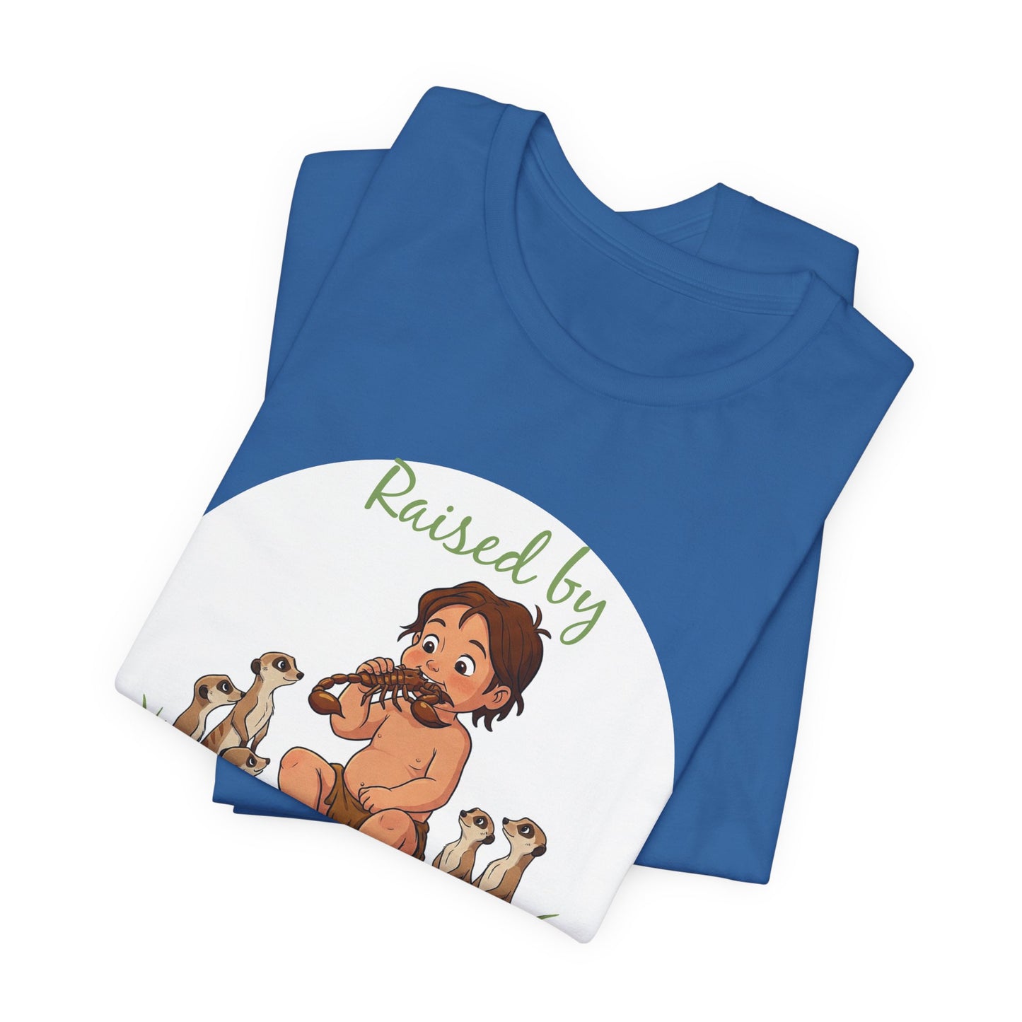 Funny 'Raised by Meerkats' Unisex Tee for Meerkat and Wildlife Lovers - Schmartypants