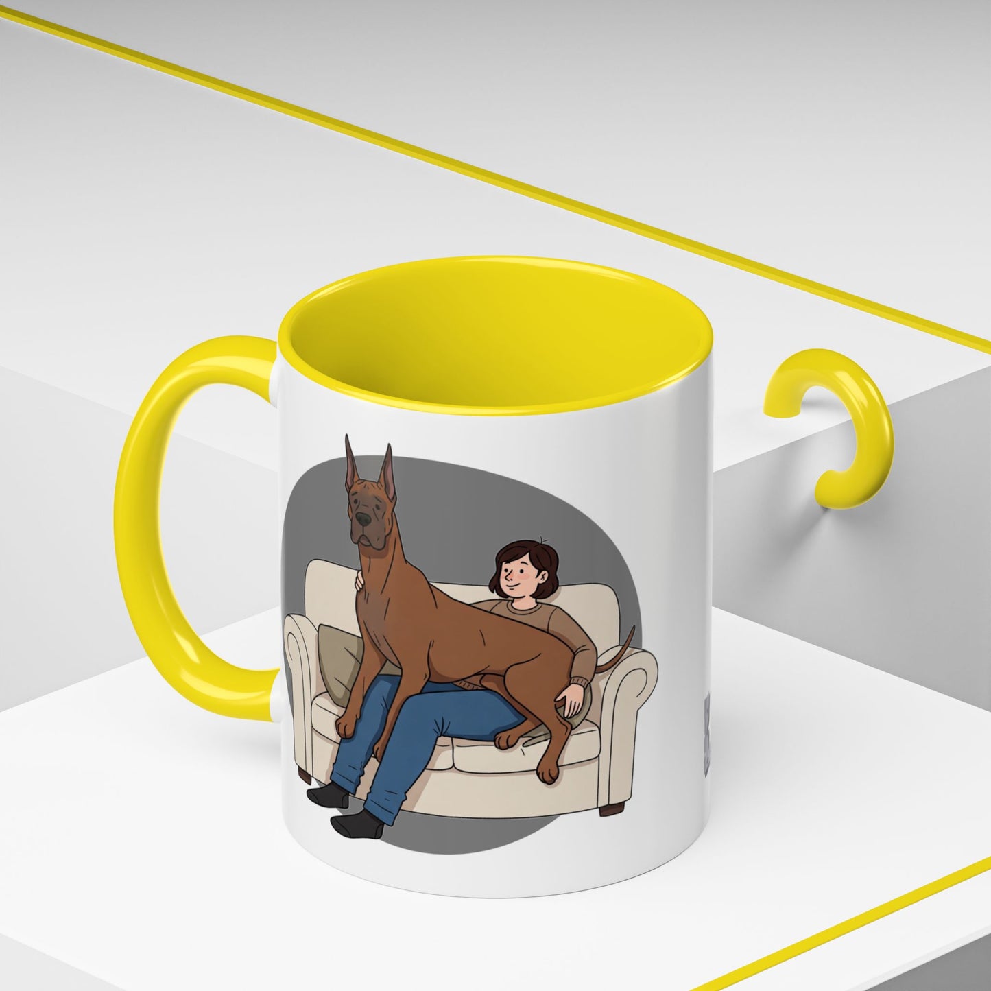 Great Dane Lap Dog Coffee Mug - Funny Pet Lover Gift - Schmartypants