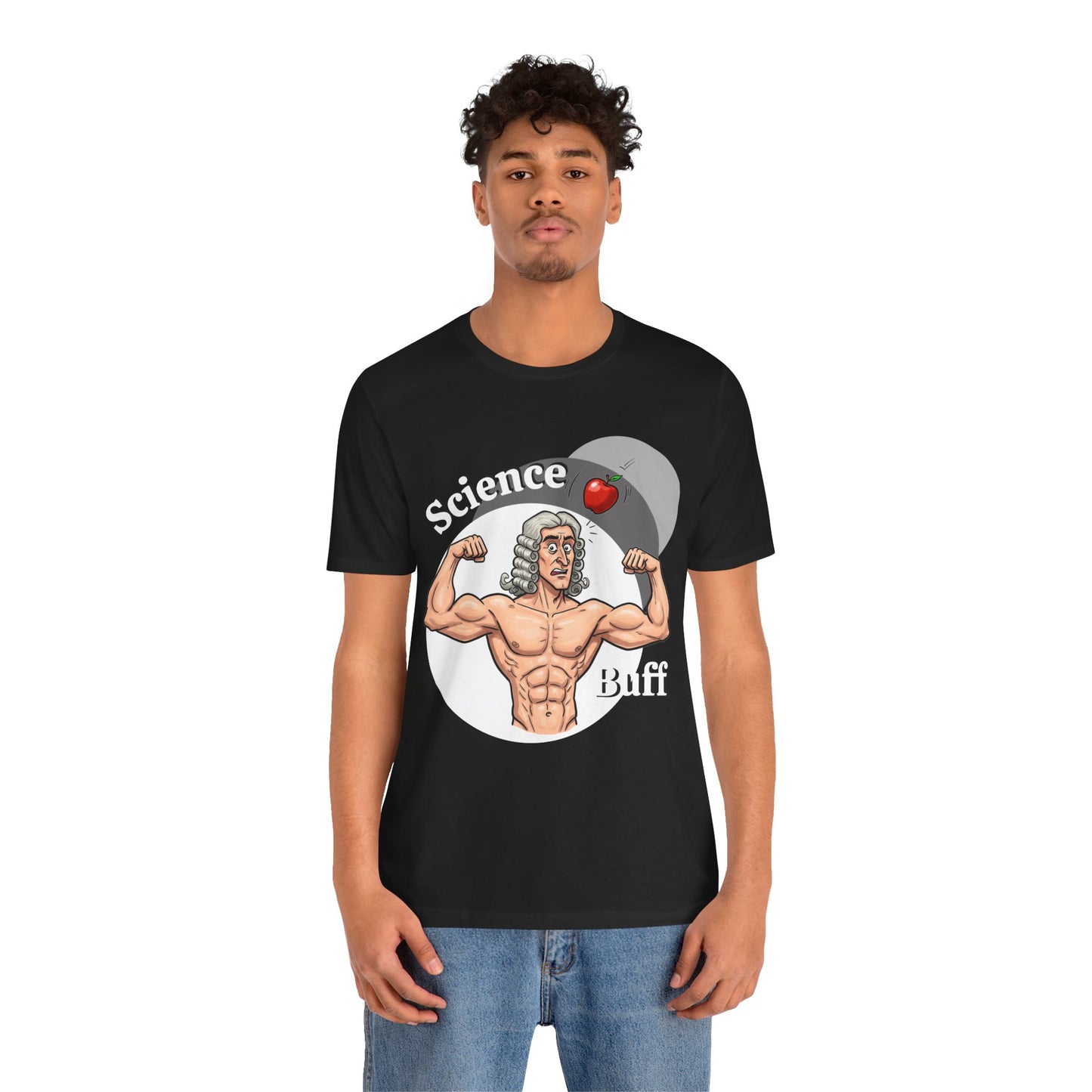 Funny 'Science Buff' Unisex Tee, Funny Science Shirt, Gift for STEM Lovers, Academic Humor T-Shirt, Geeky Top, Science Enthusiast Apparel, Sir Isaac Newton Fans - Schmartypants