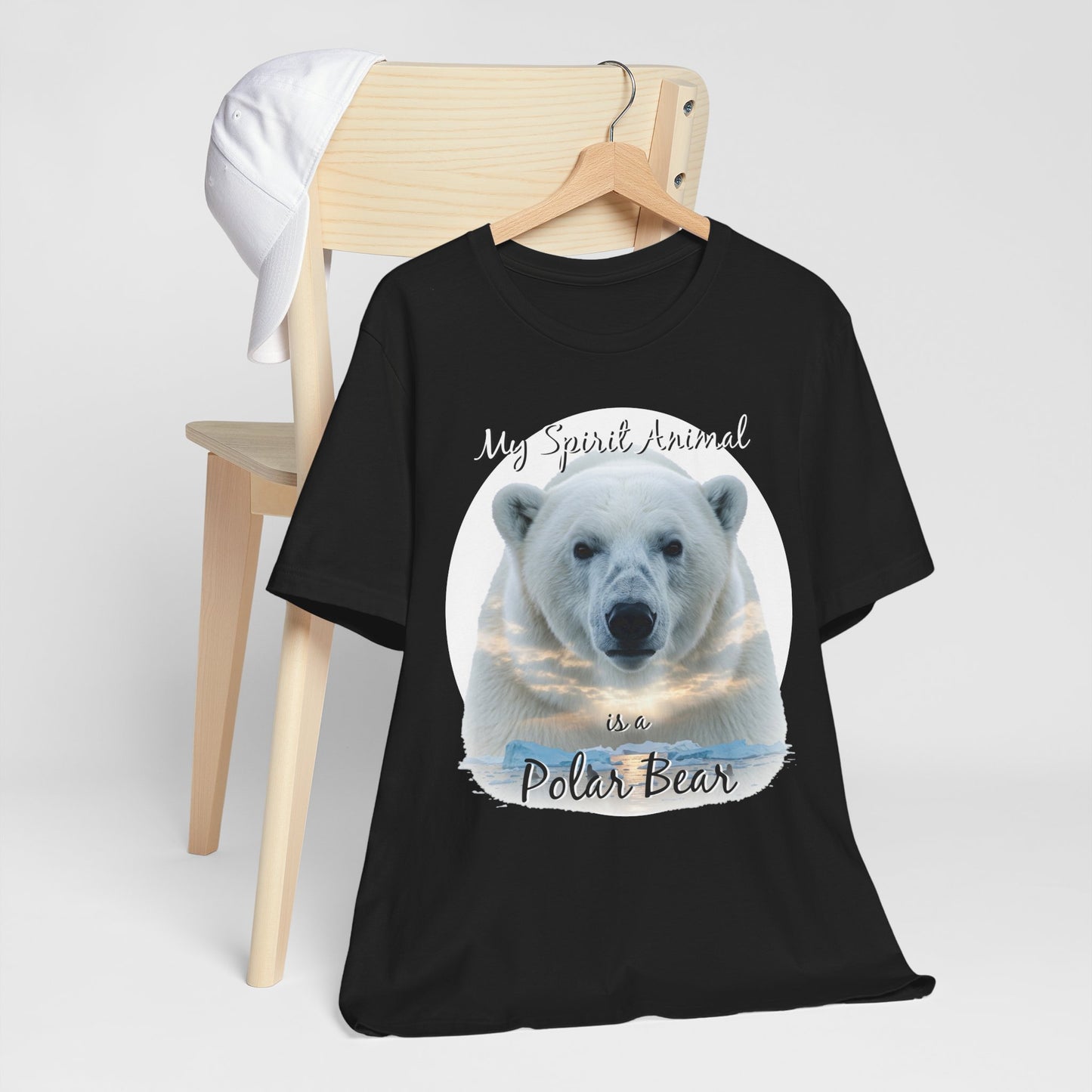 Polar Bear Tee, My Spirit Animal, Wildlife Lover Gift, Alaskan Traveler Shirt, Nature Enthusiast Top, Arctic Wildlife Apparel