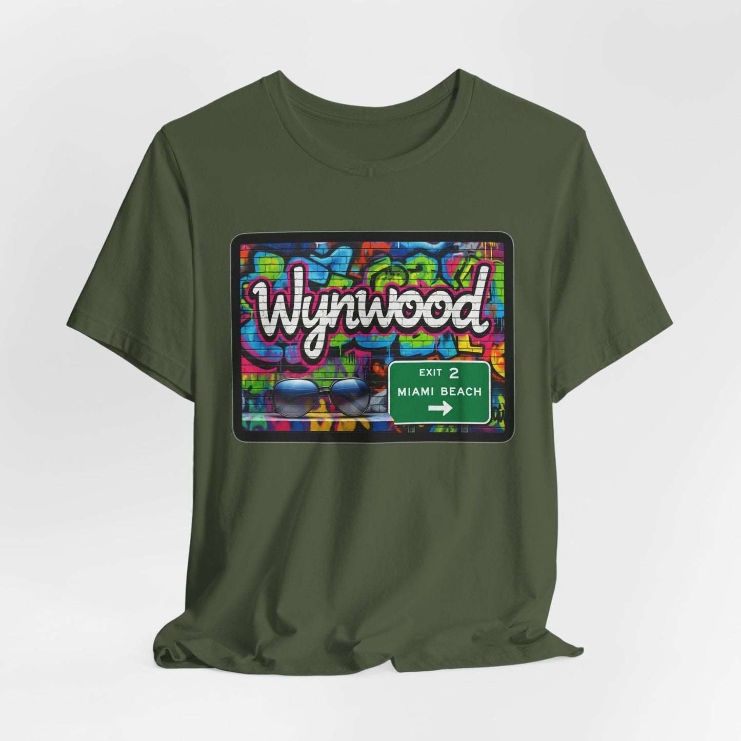 Wynwood Art Scene Tee, Unisex Graphic T-Shirt, Miami Beach Gift, Street Art Apparel, Casual Wear, Travel Inspiration