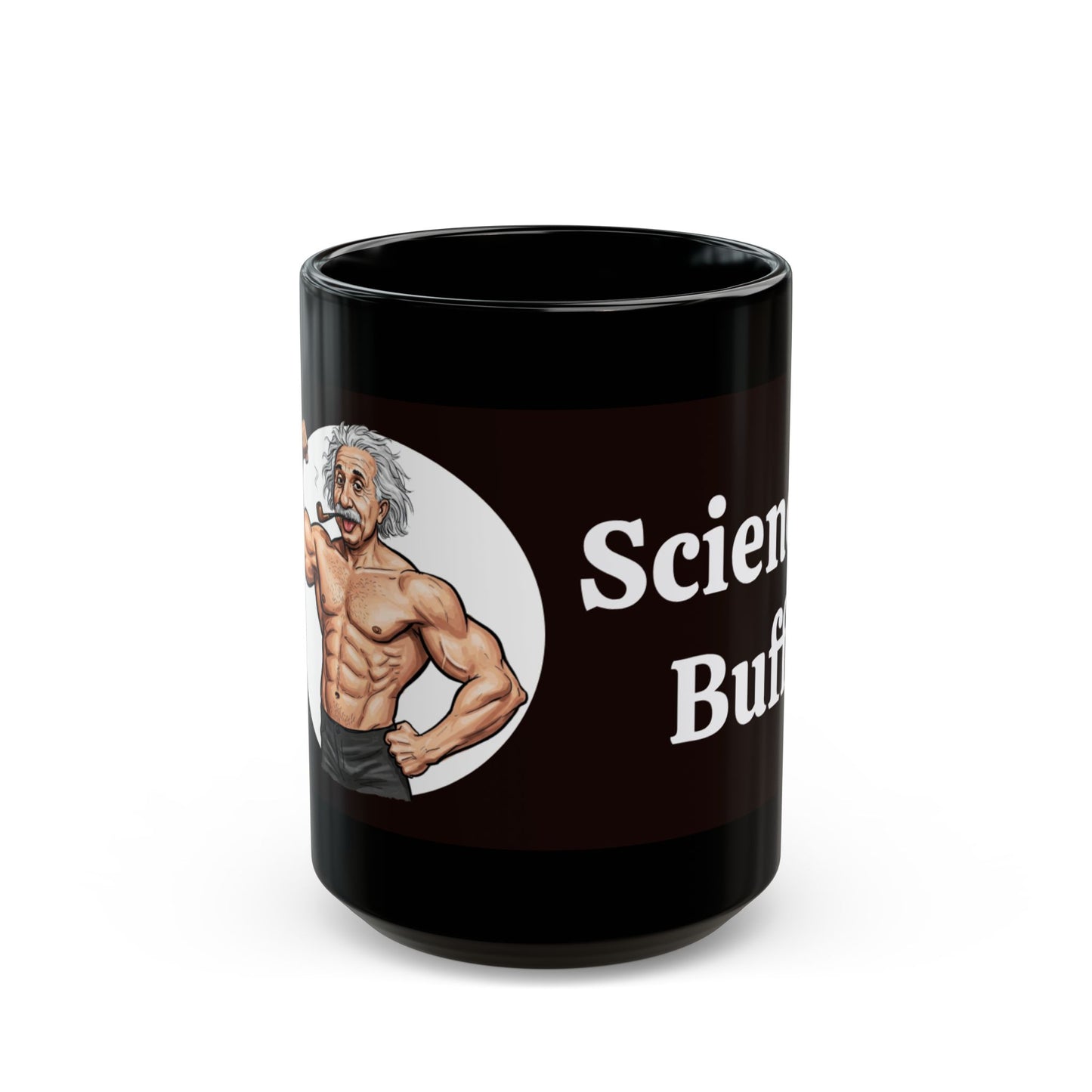 Black 'Science Buff' Mug - Funny Gift for Science Lovers, Physics Students, Einstein, Coffee Lover Mug, Geeky Coffee Mug, Unique Science Mug, Ideal for Birthdays - Schmartypants