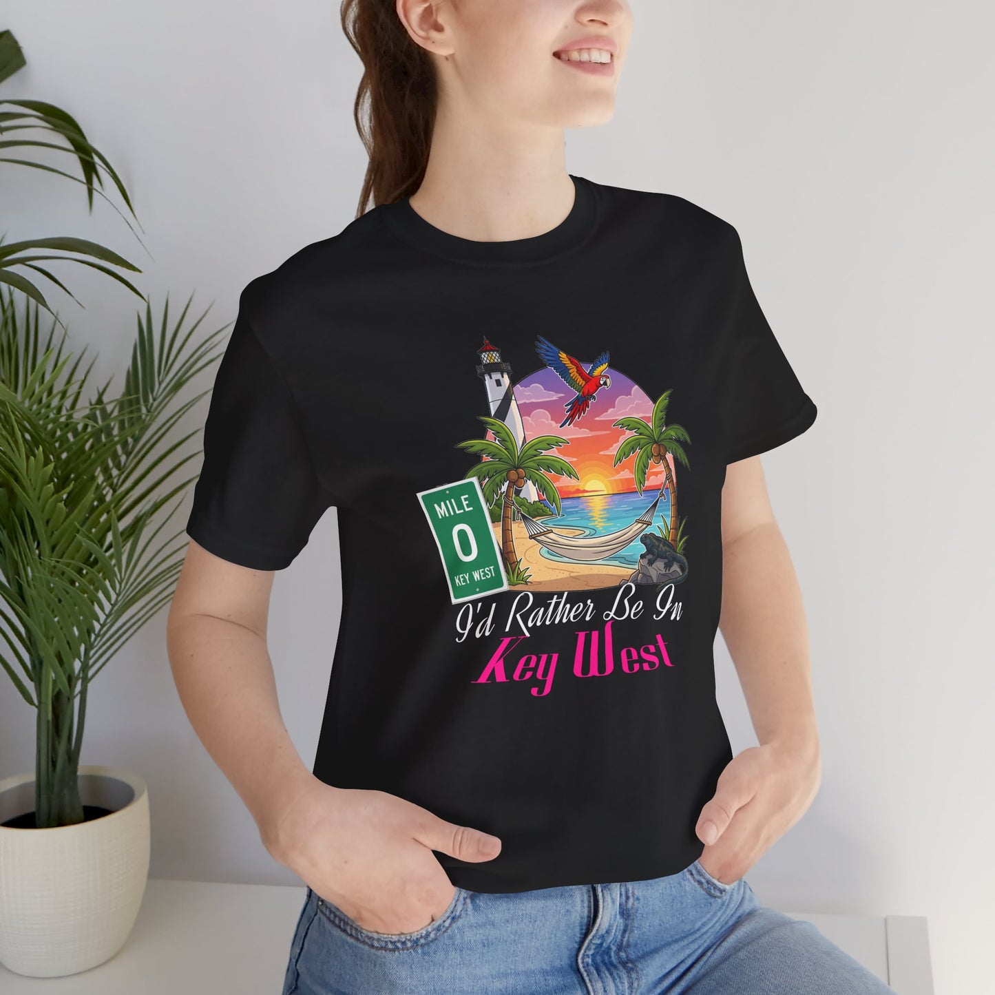 I'd Rather Be In Key West Tee | Vacation Shirt, Summer Style, Beachwear Gift, Travel Tee, Casual Fashion