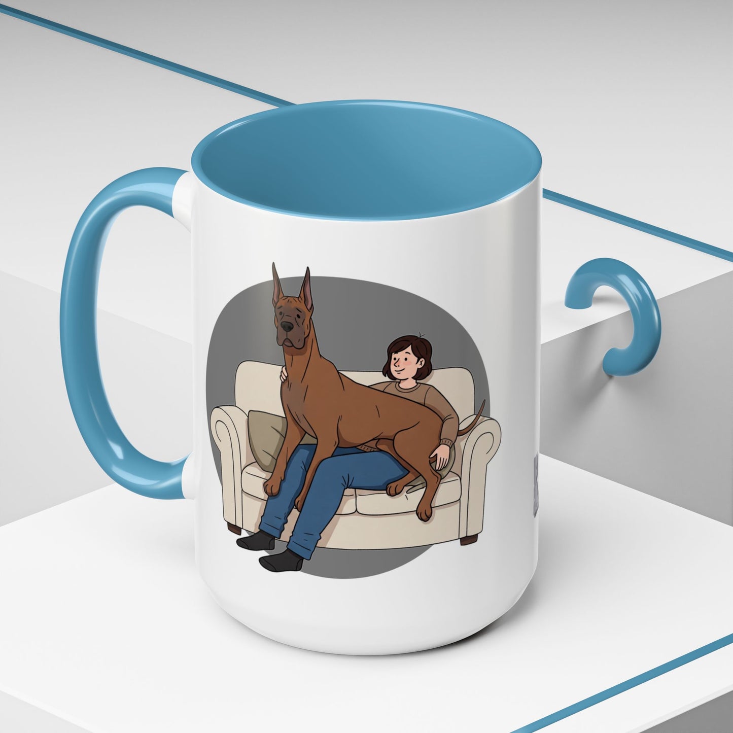 Great Dane Lap Dog Coffee Mug - Funny Pet Lover Gift - Schmartypants