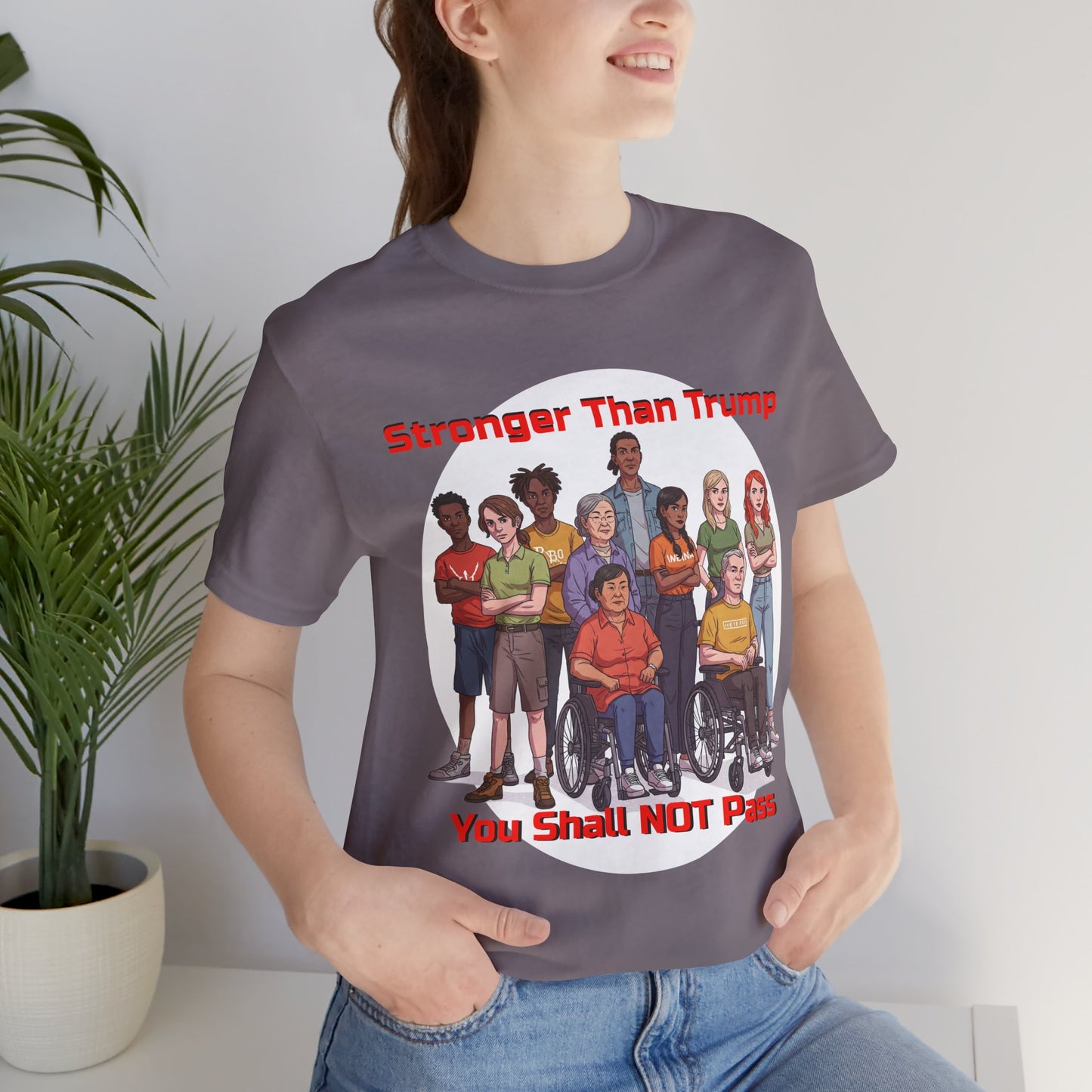 Stronger Than Trump Graphic Tee | Unisex Jersey Short Sleeve Shirt - Protest Tee - Activist Wear - Schmartypants