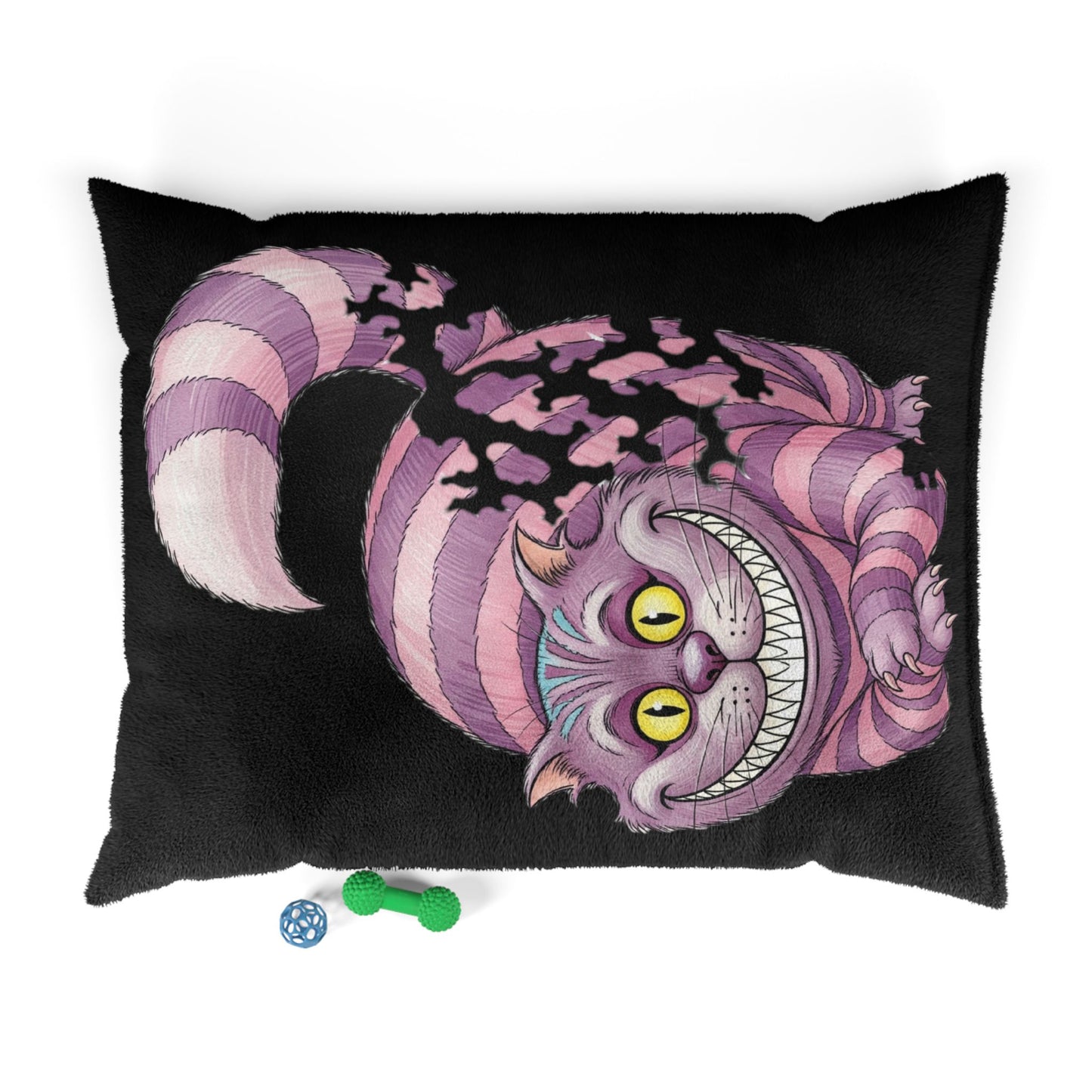 Disappearing Cheshire Cat Pet Bed - Cozy Cat Nap Cushion, Fun Pet Beds, Unique Gifts for Pet Lovers, Alice in Wonderland Cat Accessory