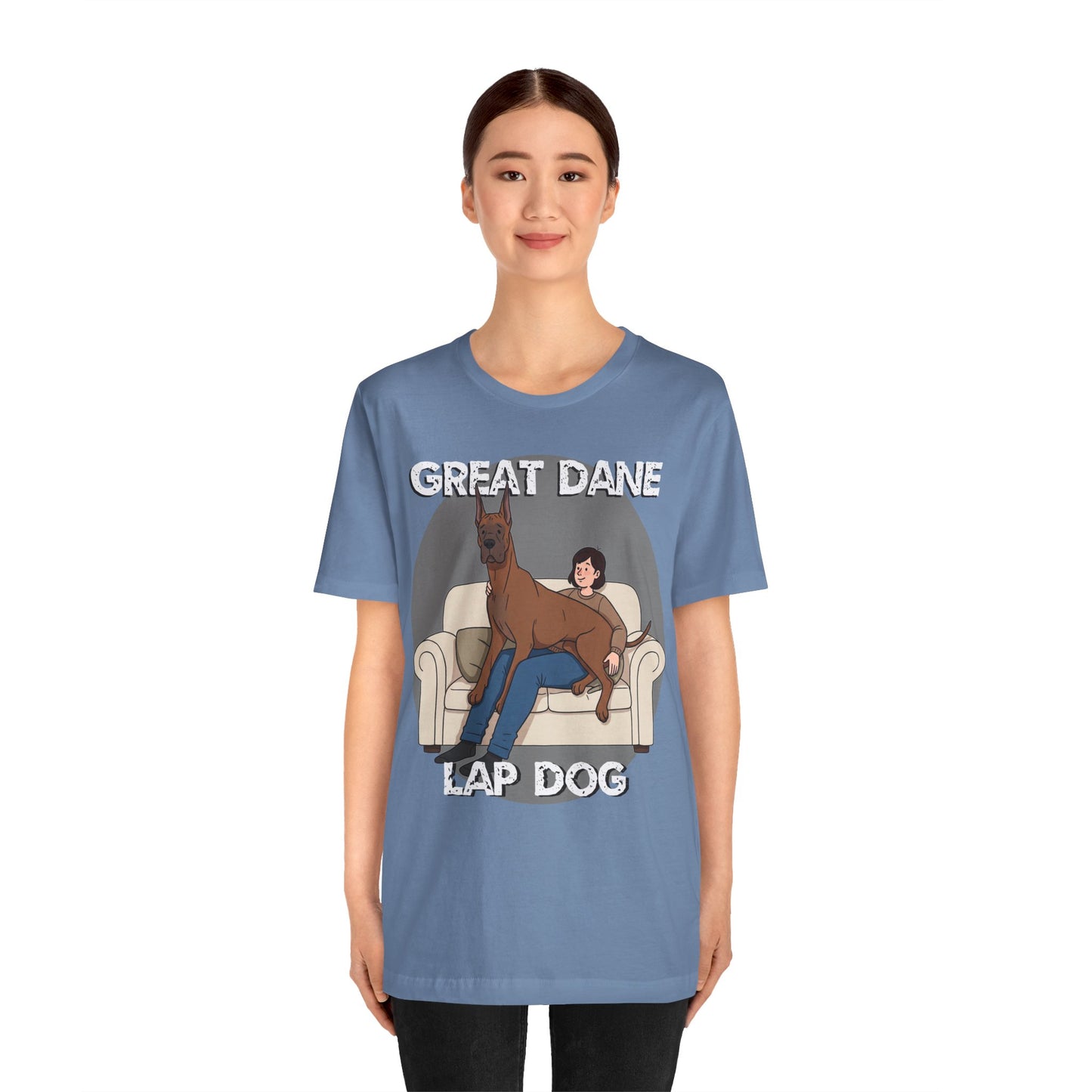 Great Dane Lap Dog Unisex Jersey Tee - Funny Perfect Gift for Dog Lovers - Schmartypants