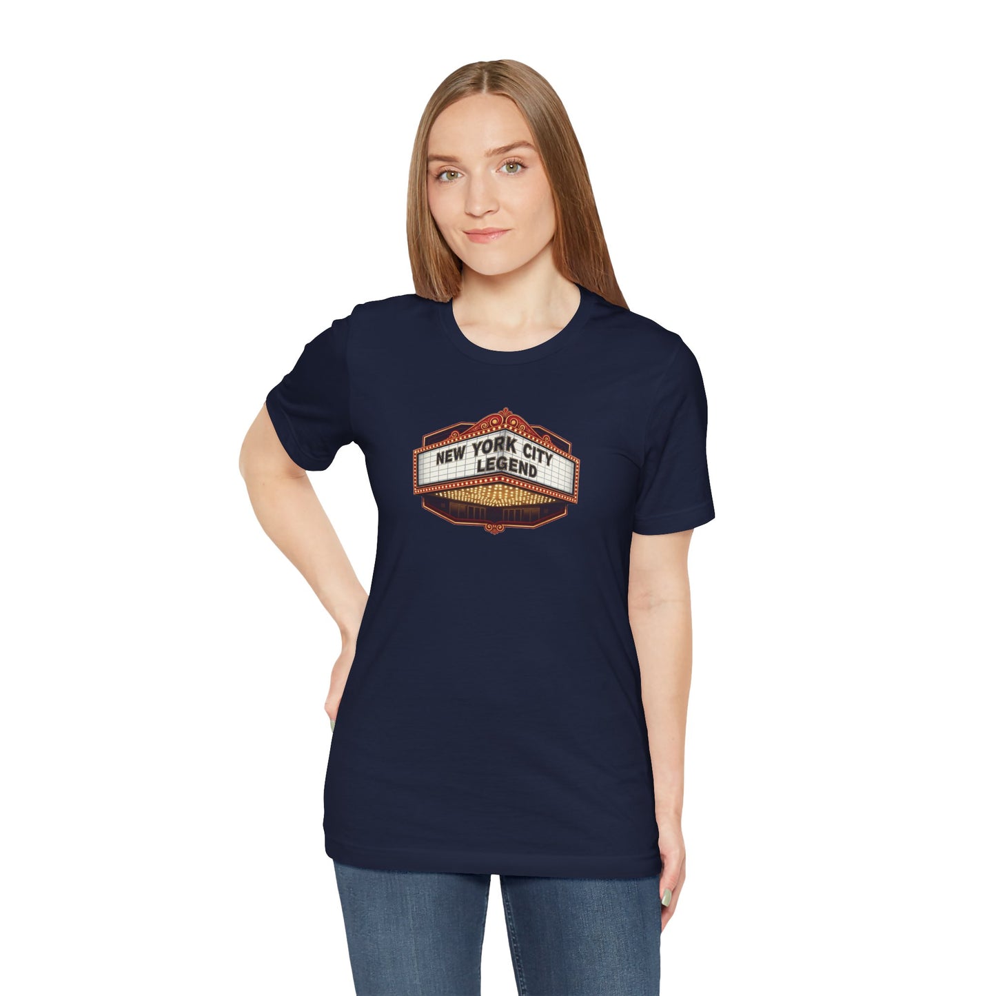New York City Legend Unisex Jersey T-Shirt, NYC Nightlife Fashion Tee