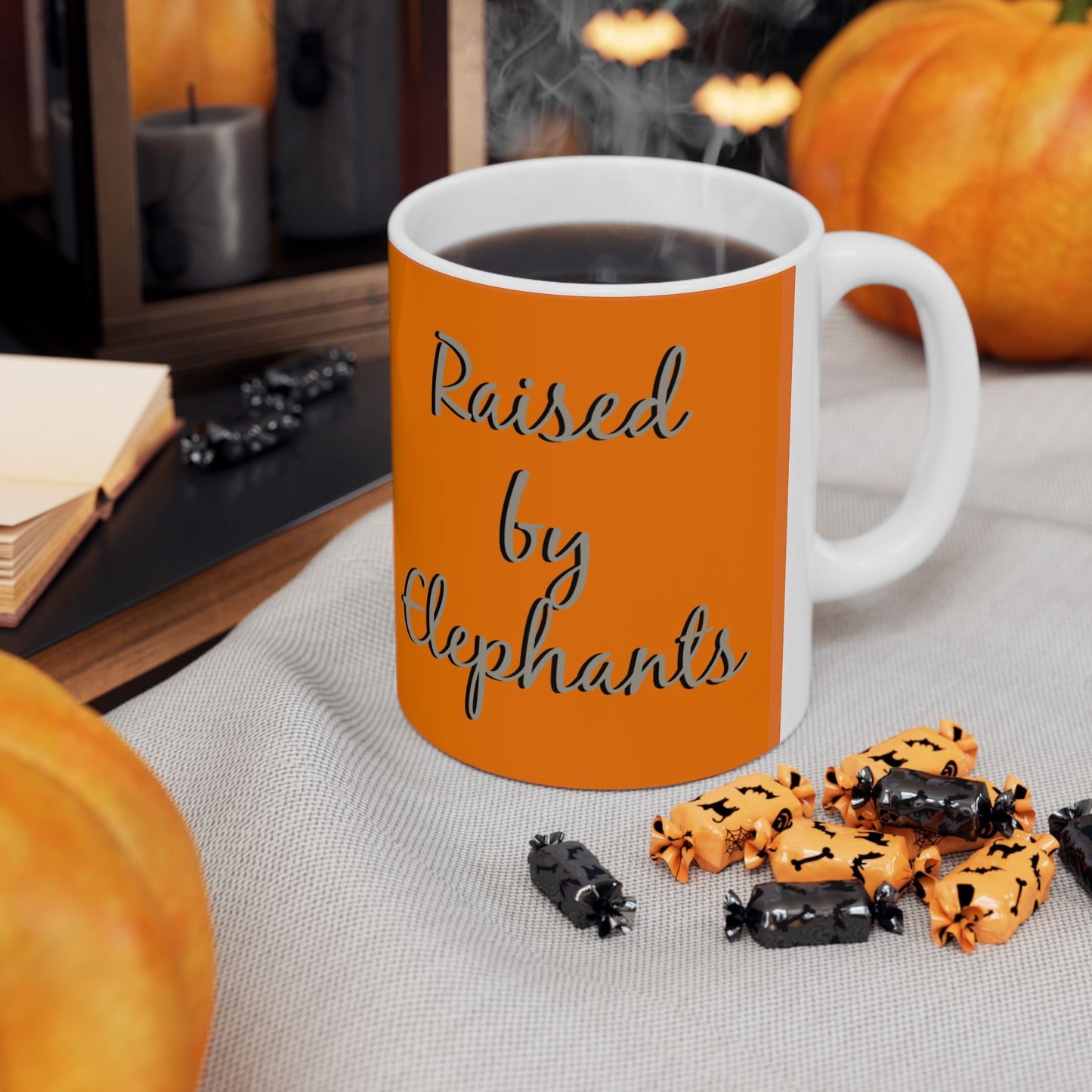 Funny Elephant Family Ceramic Mug - Perfect Gift for Animal Lovers, Wildlife Lovers, Elephant Fans - Schmartypants