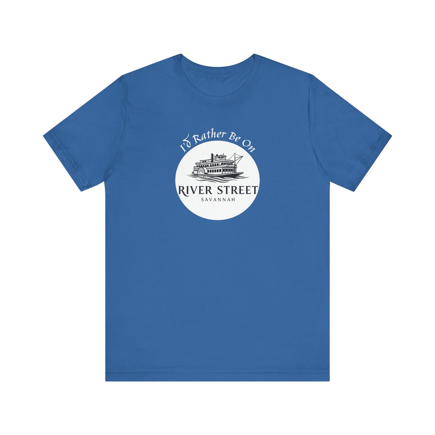Savannah River Street Tee - I'd Rather Be On River Street, Casual T-Shirt, Travel Lover Gift, Summer Wear, Vacation Apparel, Unique Souvenir