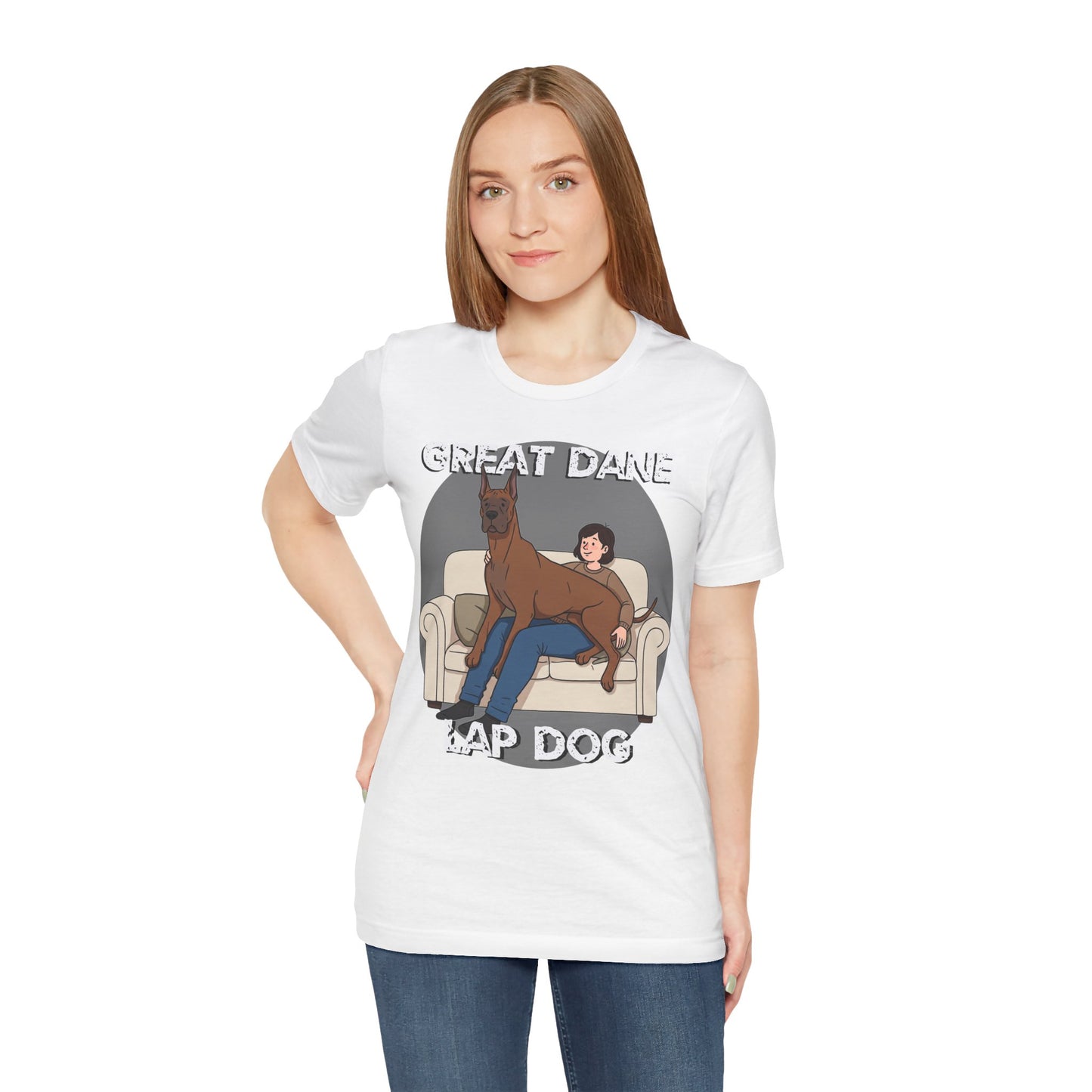 Great Dane Lap Dog Unisex Jersey Tee - Funny Perfect Gift for Dog Lovers - Schmartypants
