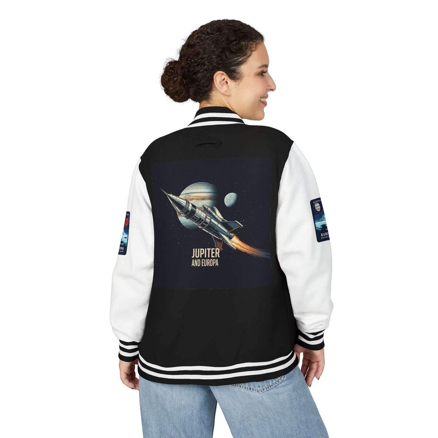 Retro Space Mission Commander Jacket, NASA Inspired Astronomer Gift, Unisex Outer Space Explorer Coat, Sci-Fi Fan, Europa Jupiter Mission