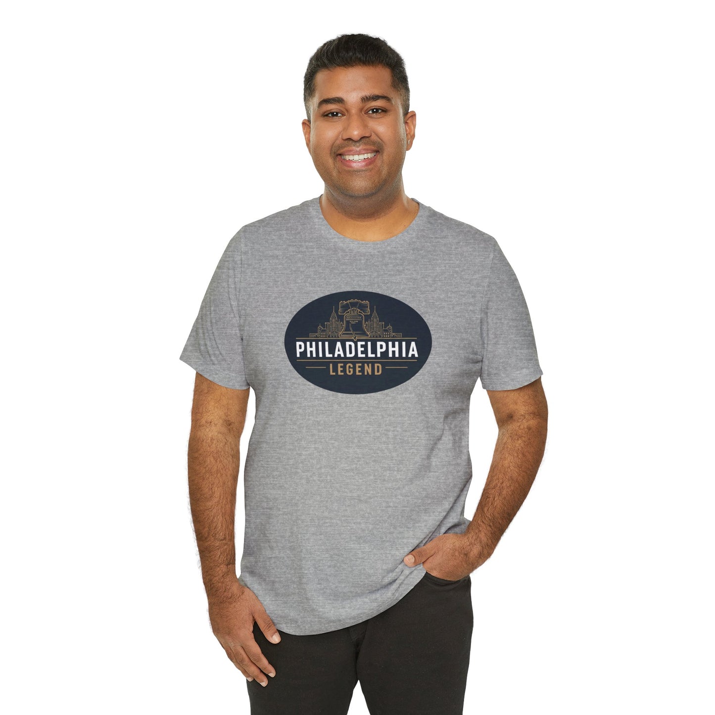 Philadelphia Legend Unisex Jersey Short Sleeve Tee | Casual Fashion, Gift for Sports Fans, Birthday Present, Summer Wear, Philly Souvenir Tee