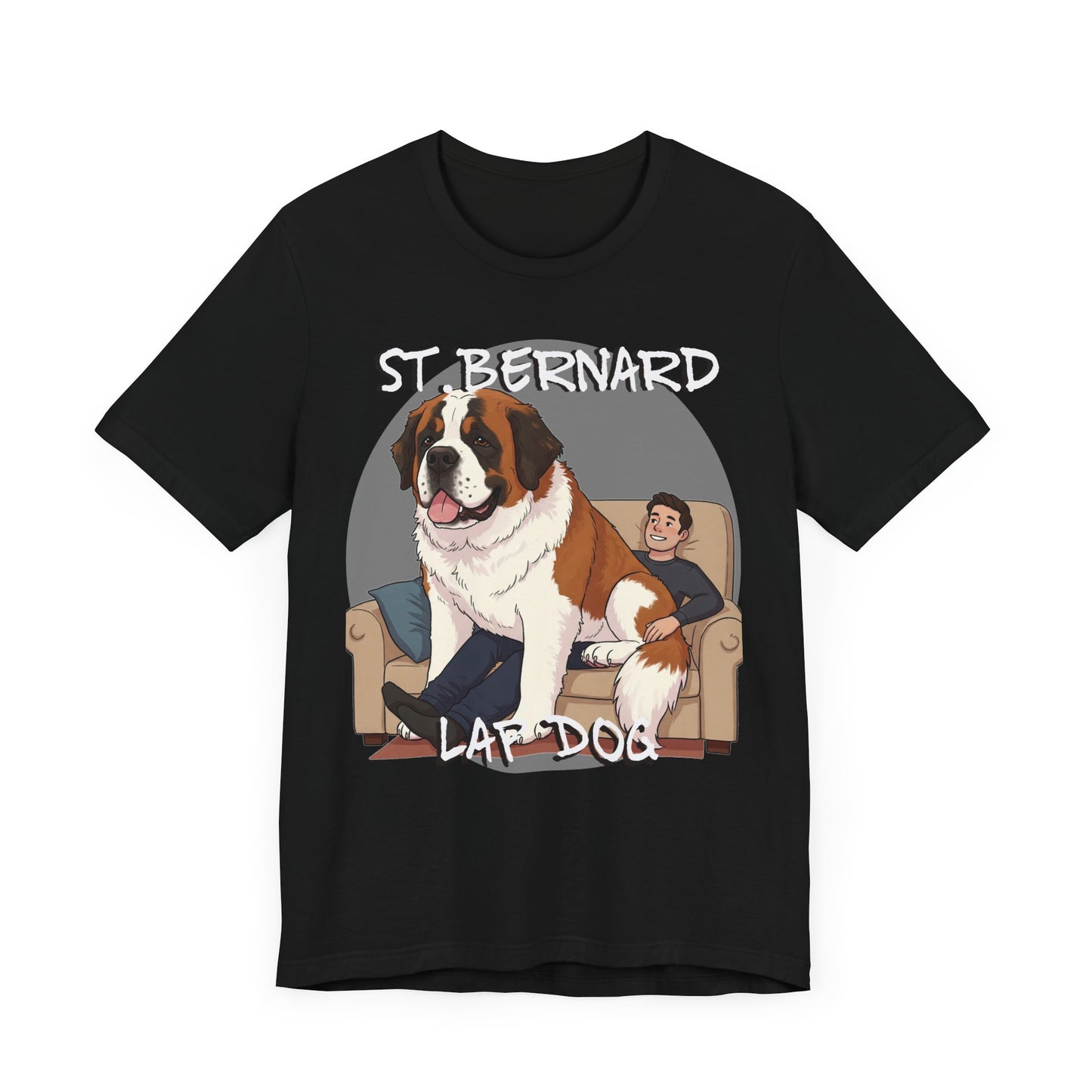 St. Bernard Funny Dog Tee - Unisex Jersey Short Sleeve T-Shirt - Schmartypants