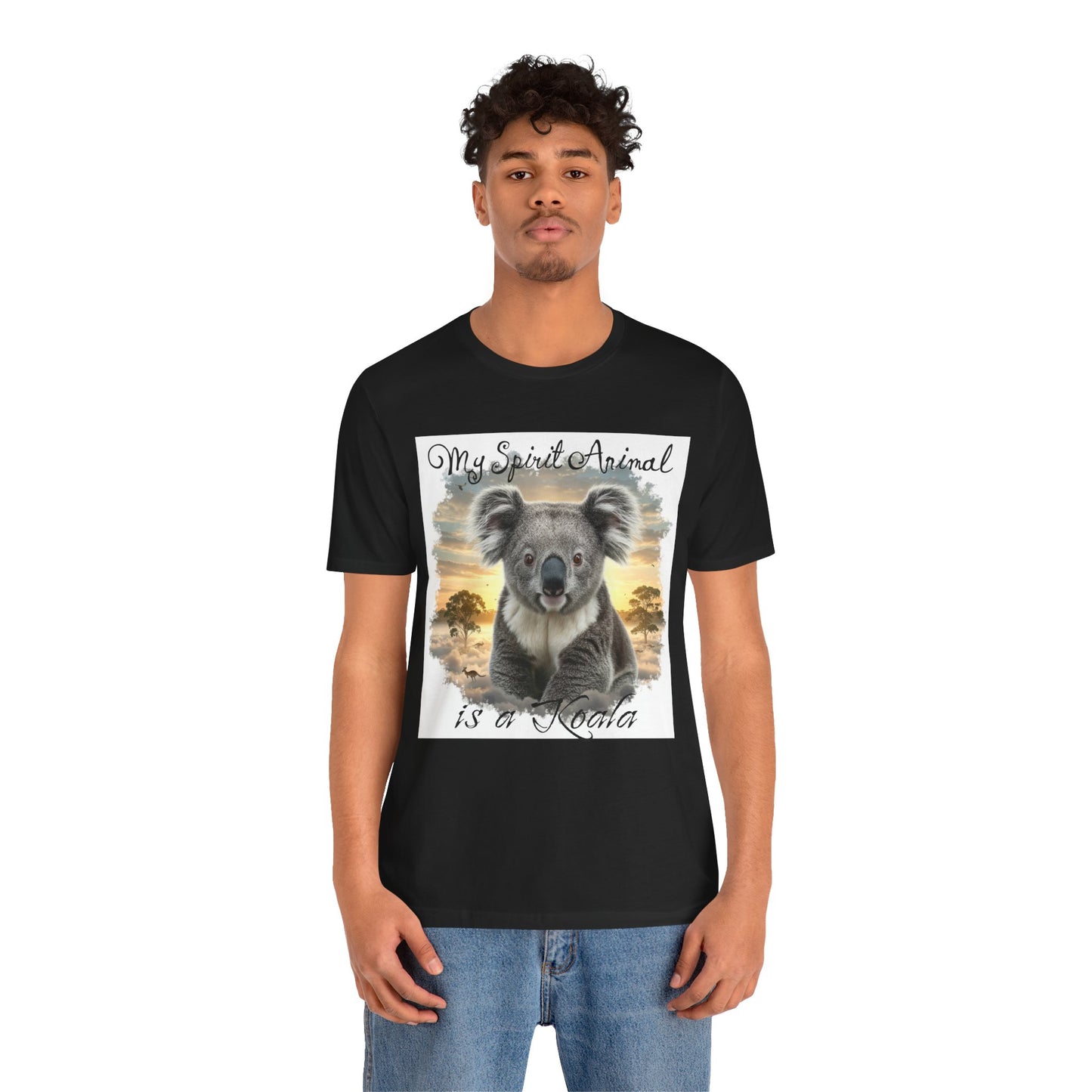 'My Spirit Animal is a Koala' Unisex Jersey Tee - Nature Lover's Gift - Beautiful Aussie Shirt - Schmartypants
