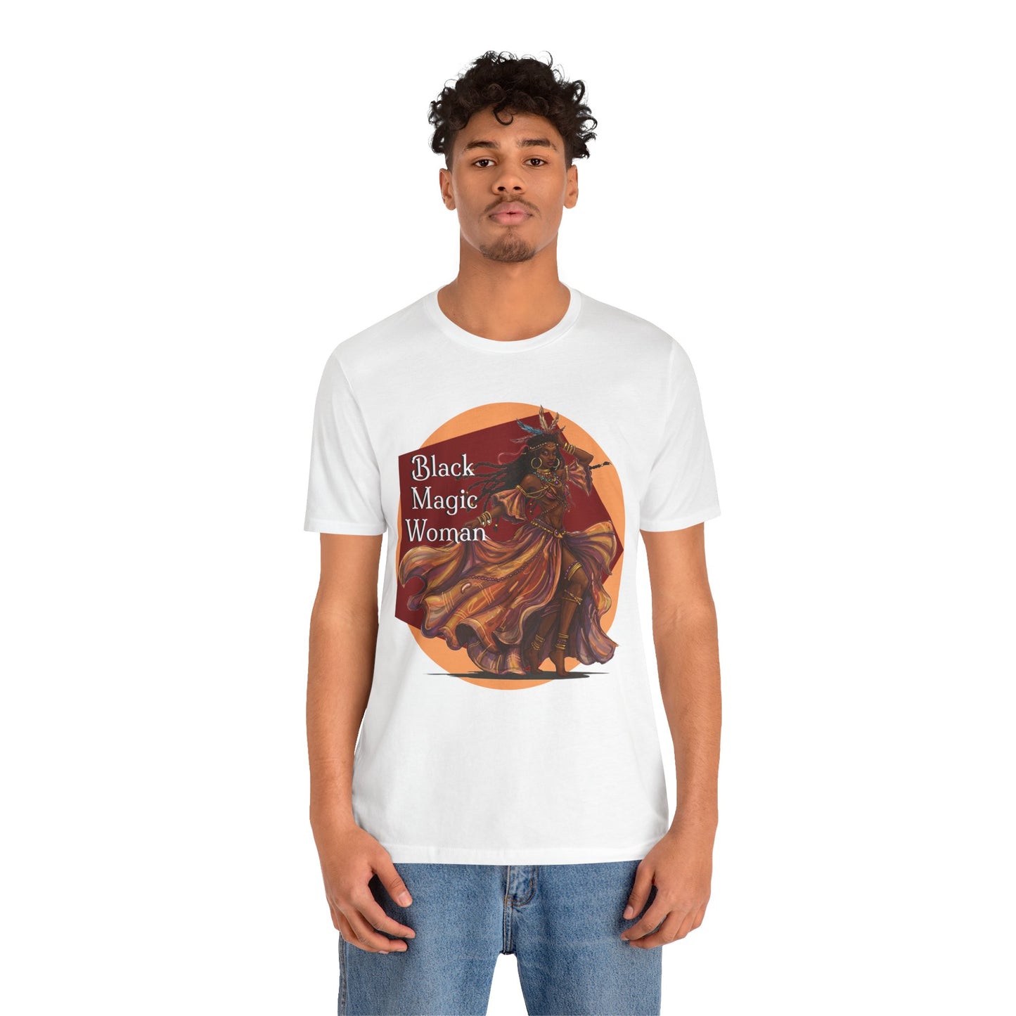 'Black Magic Woman' Tee, Witchy Apparel, Boho T-Shirt, Festival Outfit, Classic Rock Fans, Santana, Fleetwood Mac - Schmartypants
