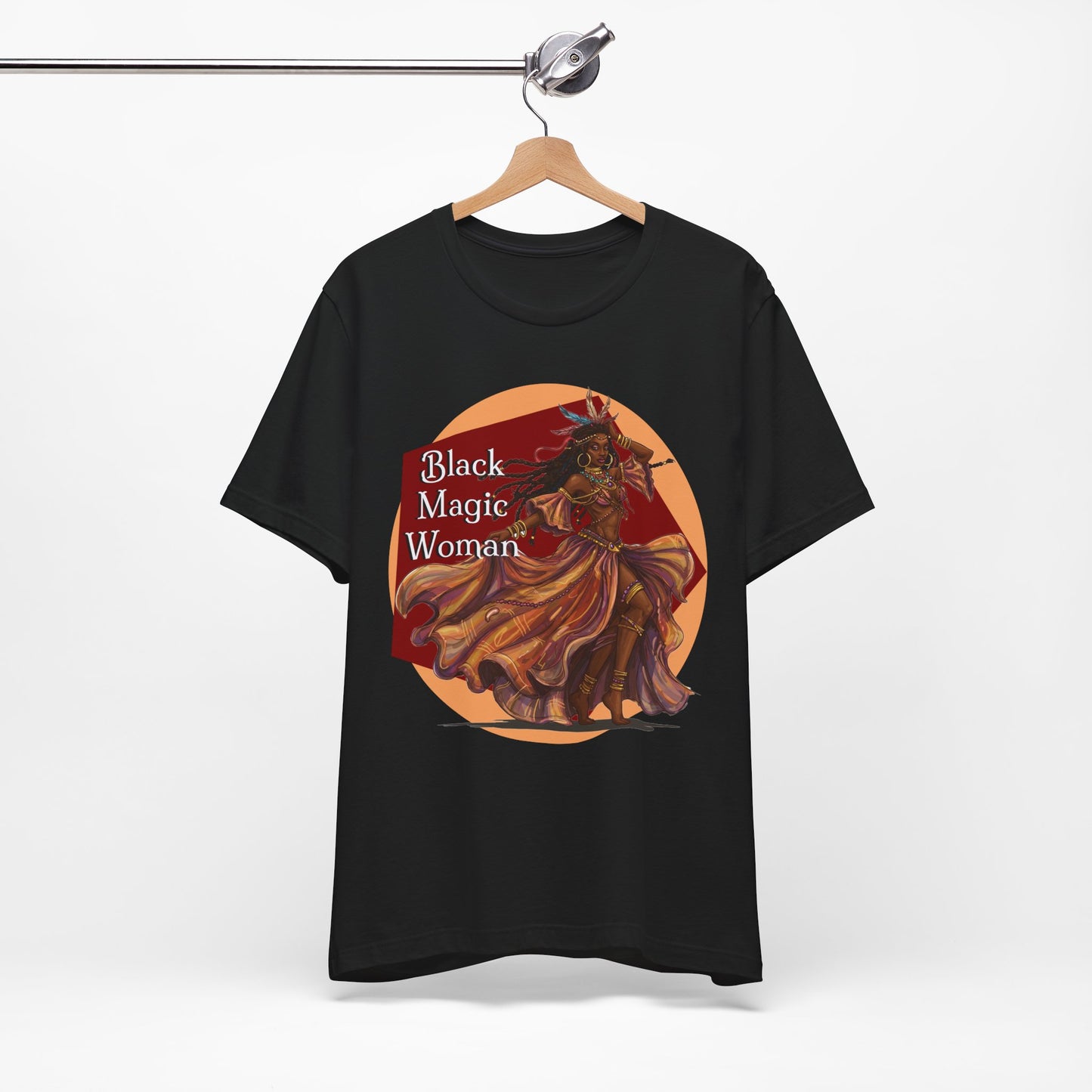 'Black Magic Woman' Tee, Witchy Apparel, Boho T-Shirt, Festival Outfit, Classic Rock Fans, Santana, Fleetwood Mac - Schmartypants