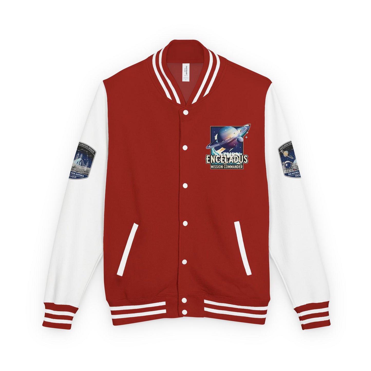 Letterman Jacket Enceladus Mission Commander Saturn Space Exploration Gift