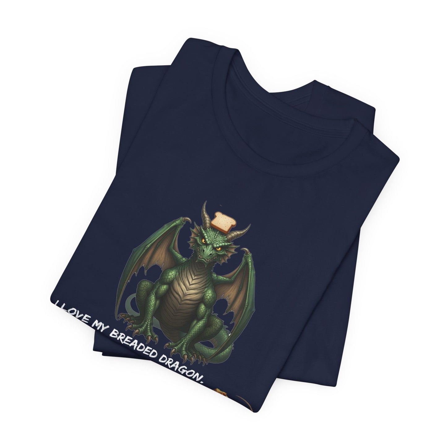 Funny Bearded Dragon Typo Unisex Tee, I Love Breaded Dragons Sorry Typo, Bearded Dragon Shirt, Pet Owner Gift, Reptile Lover Shirt, Dragon