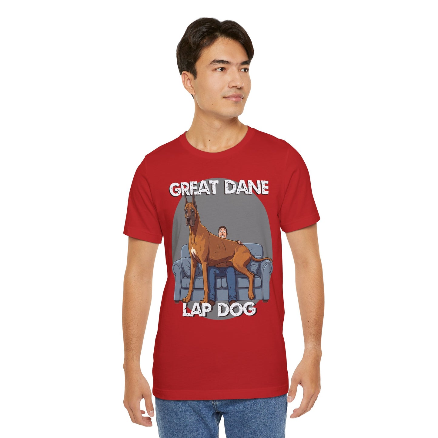 Great Dane Lap Dog Unisex Tee - Hilarious Dog Lover Graphic T-Shirt - Schmartypants