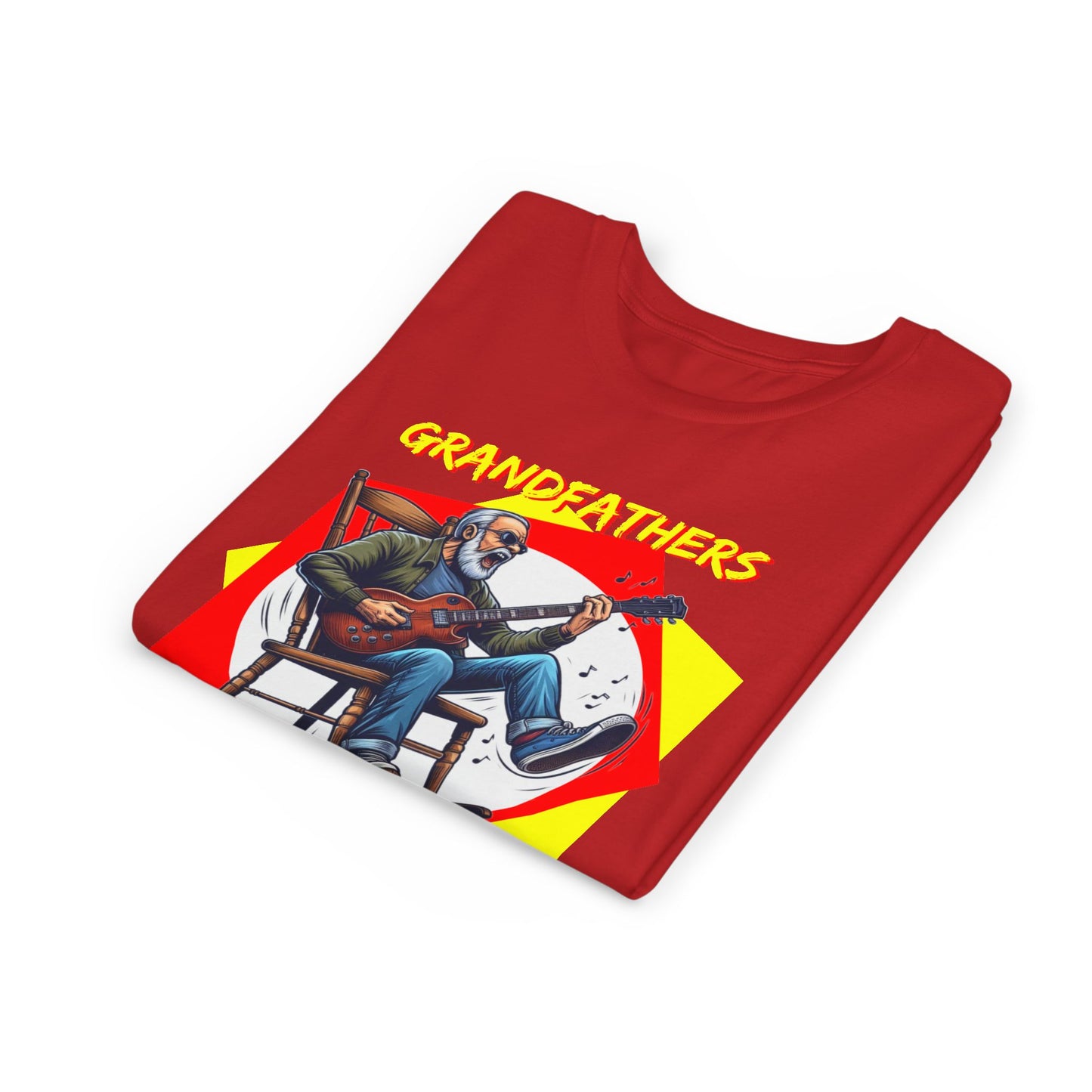 'Grandfathers Rock' Youth Short Sleeve Tee - Cool Guitar Design to Express the Love for Grandpa - Schmartypants