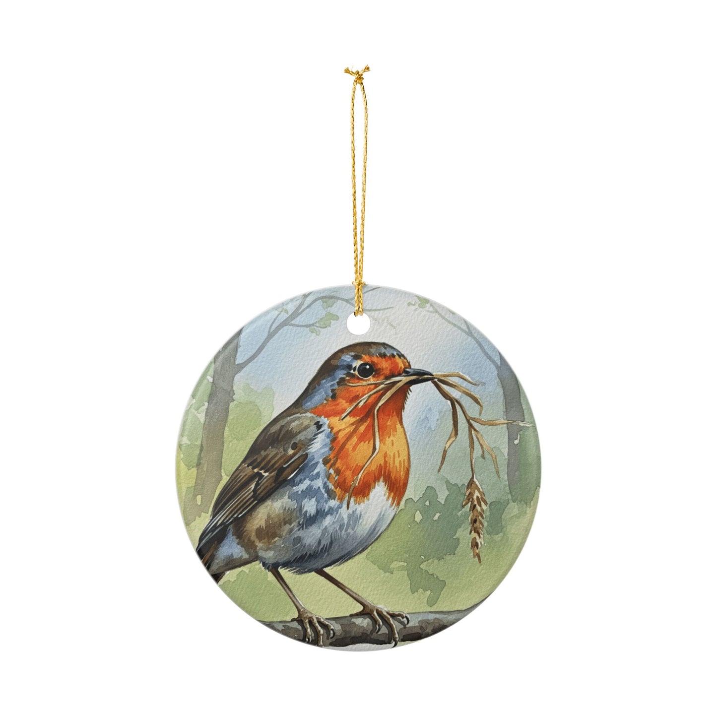 Charming Bird Ornament, Seasonal Home Decor, Nature Lover Gift, Christmas Decoration, Eco-Friendly Keepsake, Robin Ornament