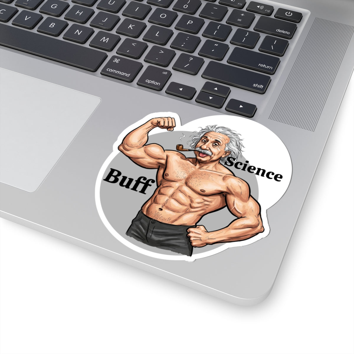 Science Buff Kiss-Cut Stickers - Funny Nerdy Decor for Science, Physics, Einstein Lovers - Schmartypants