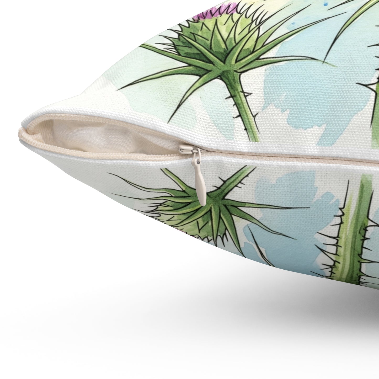 Bluebird Floral Pillow, Nature Decor, Cozy Home Accent, Gift for Bird Lovers, Spring Decor, Throw Pillow, Wildlife Cushion