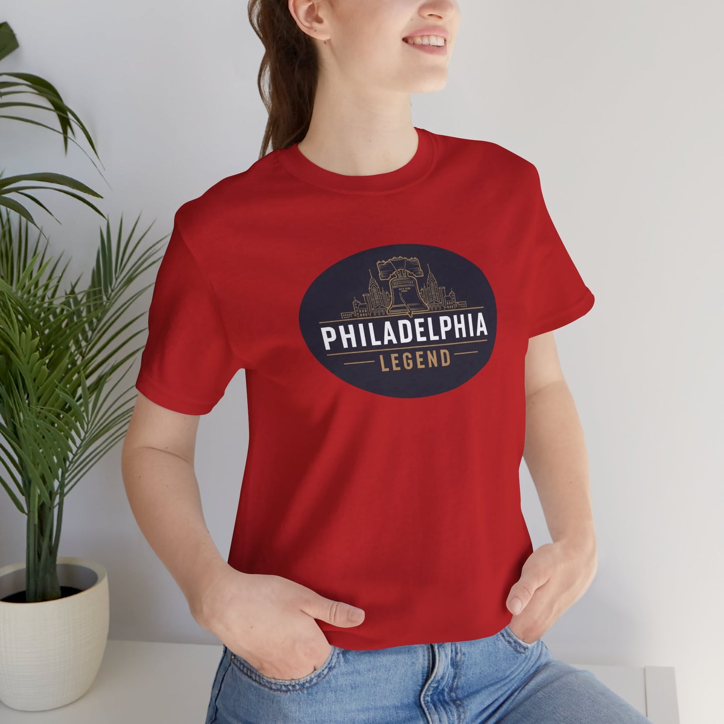Philadelphia Legend Unisex Jersey Short Sleeve Tee | Casual Fashion, Gift for Sports Fans, Birthday Present, Summer Wear, Philly Souvenir Tee