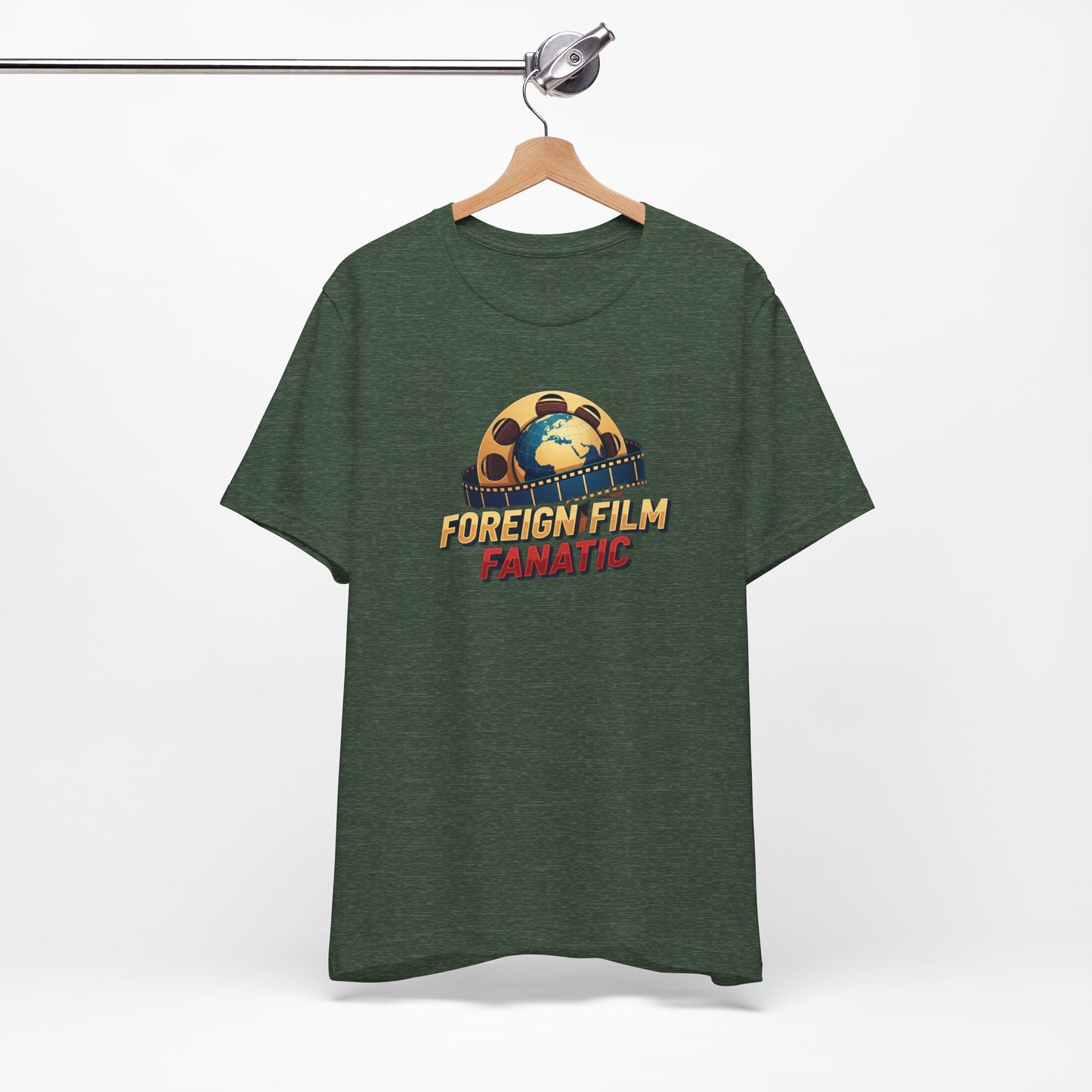 Foreign Film Fanatic Tee, Movie Lover T-Shirt, Cinema Enthusiast Apparel, Film Buff Gift, Unisex Short Sleeve Top, Casual Graphic Tee