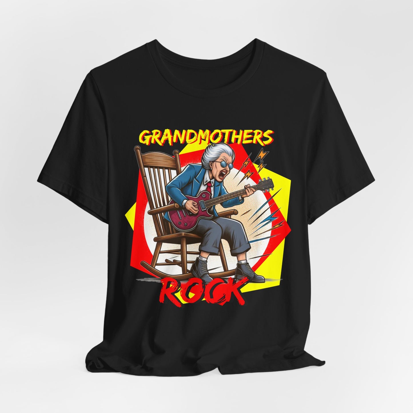 'Grandmothers Rock' Unisex Jersey Short Sleeve Tee - Funny Gift to Show Love for the Special Grandmother in Your Life - Schmartypants