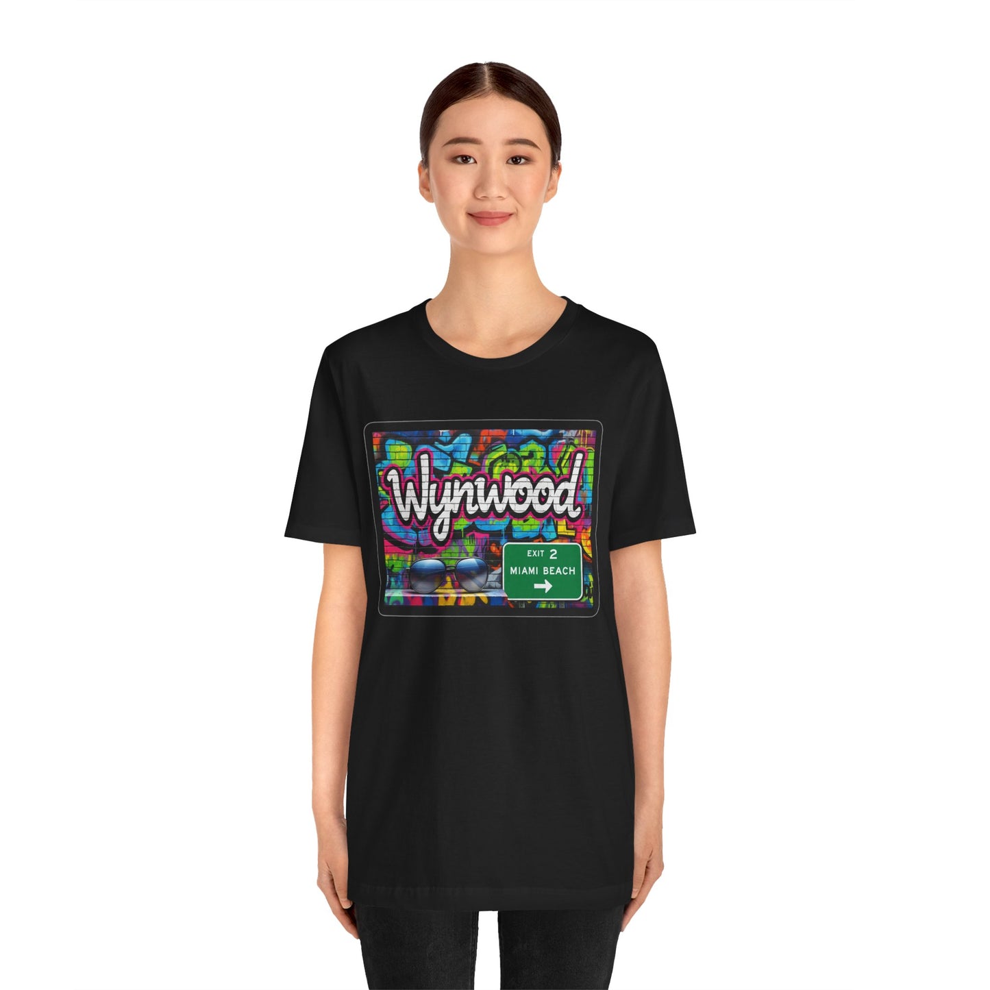 Wynwood Art Scene Tee, Unisex Graphic T-Shirt, Miami Beach Gift, Street Art Apparel, Casual Wear, Travel Inspiration