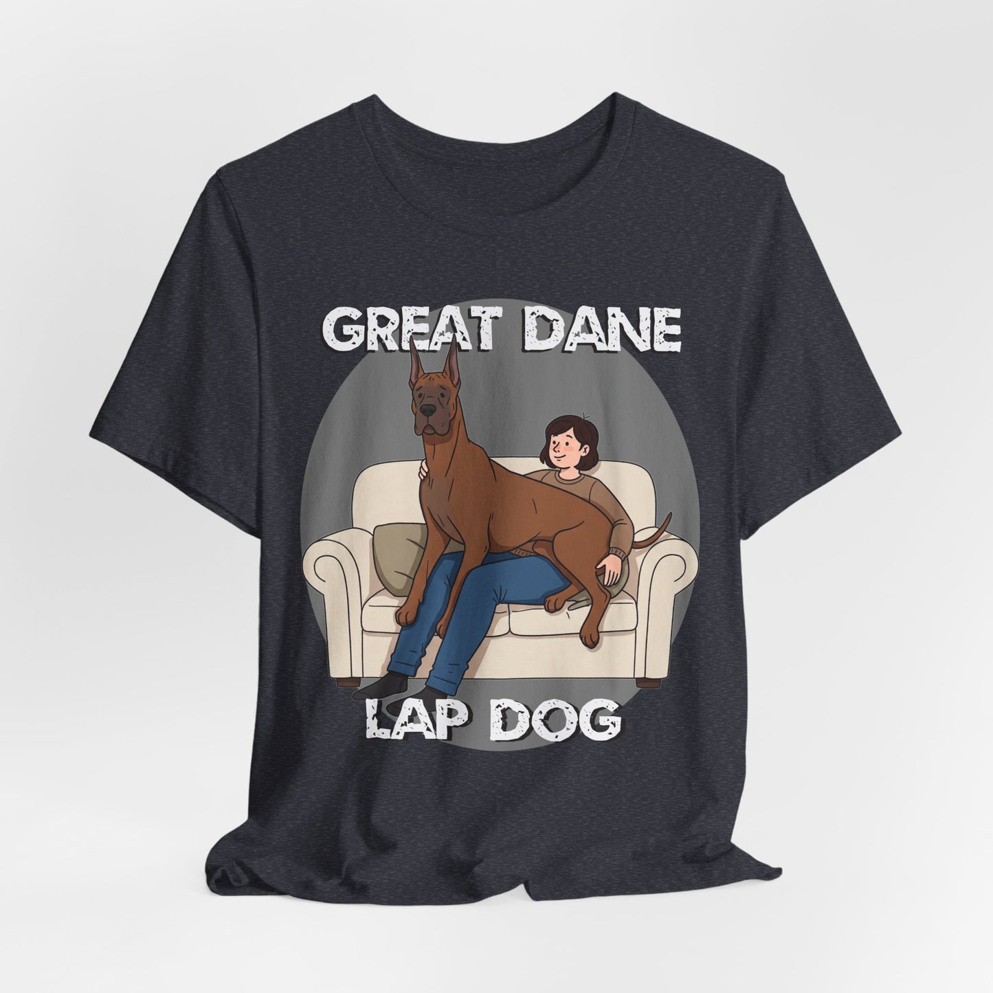 Great Dane Lap Dog Unisex Jersey Tee - Funny Perfect Gift for Dog Lovers - Schmartypants