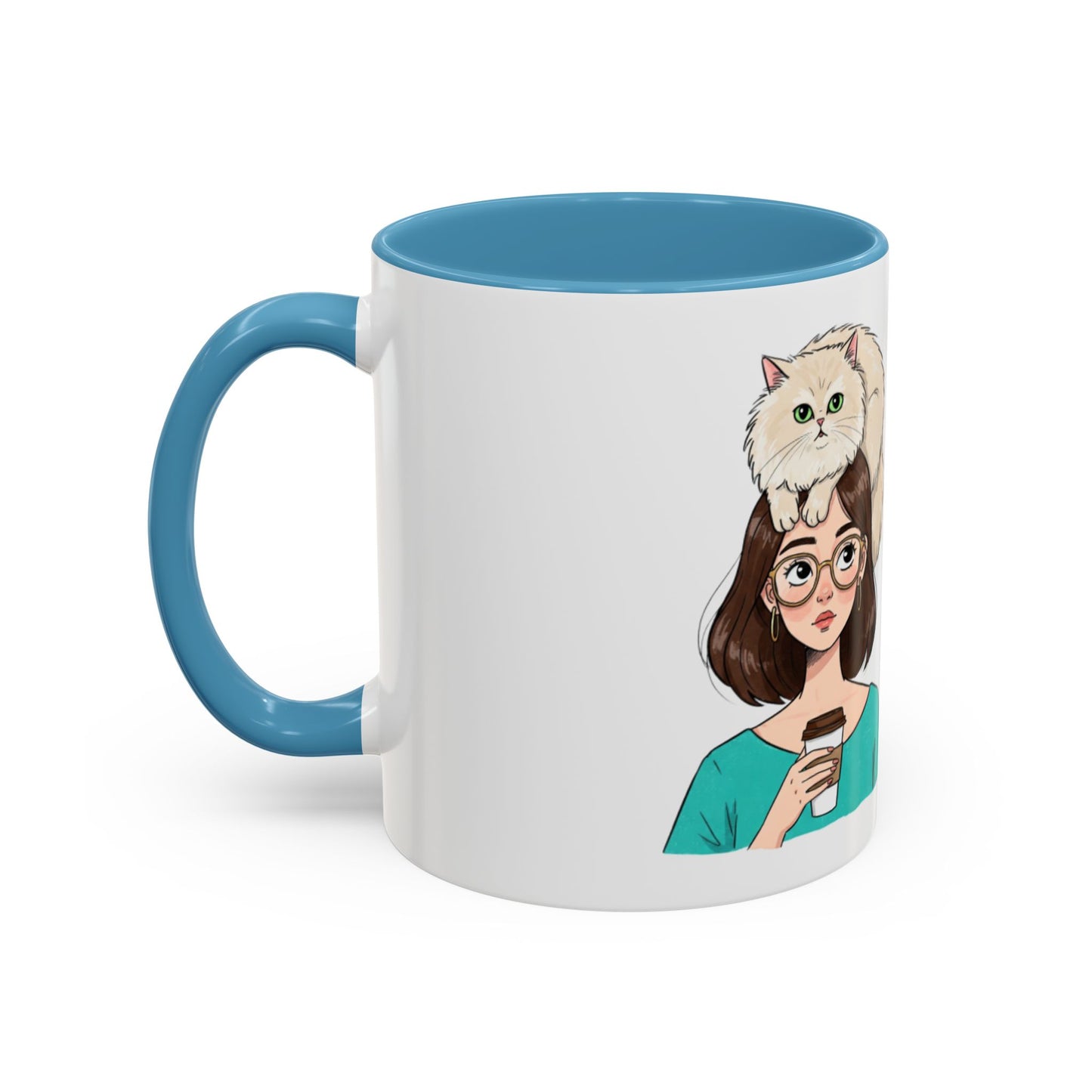 Adopted by a Cat Accent Coffee Mug - Perfect Gift for Cat Lovers - Funny Cat - Feline Humor - Schmartypants