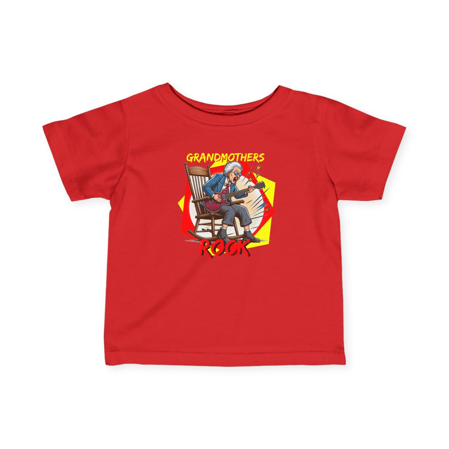 'Grandmothers Rock' Infant Tee - Funny Shirt that Appreciates the Grandmother in Our Lives - Schmartypants