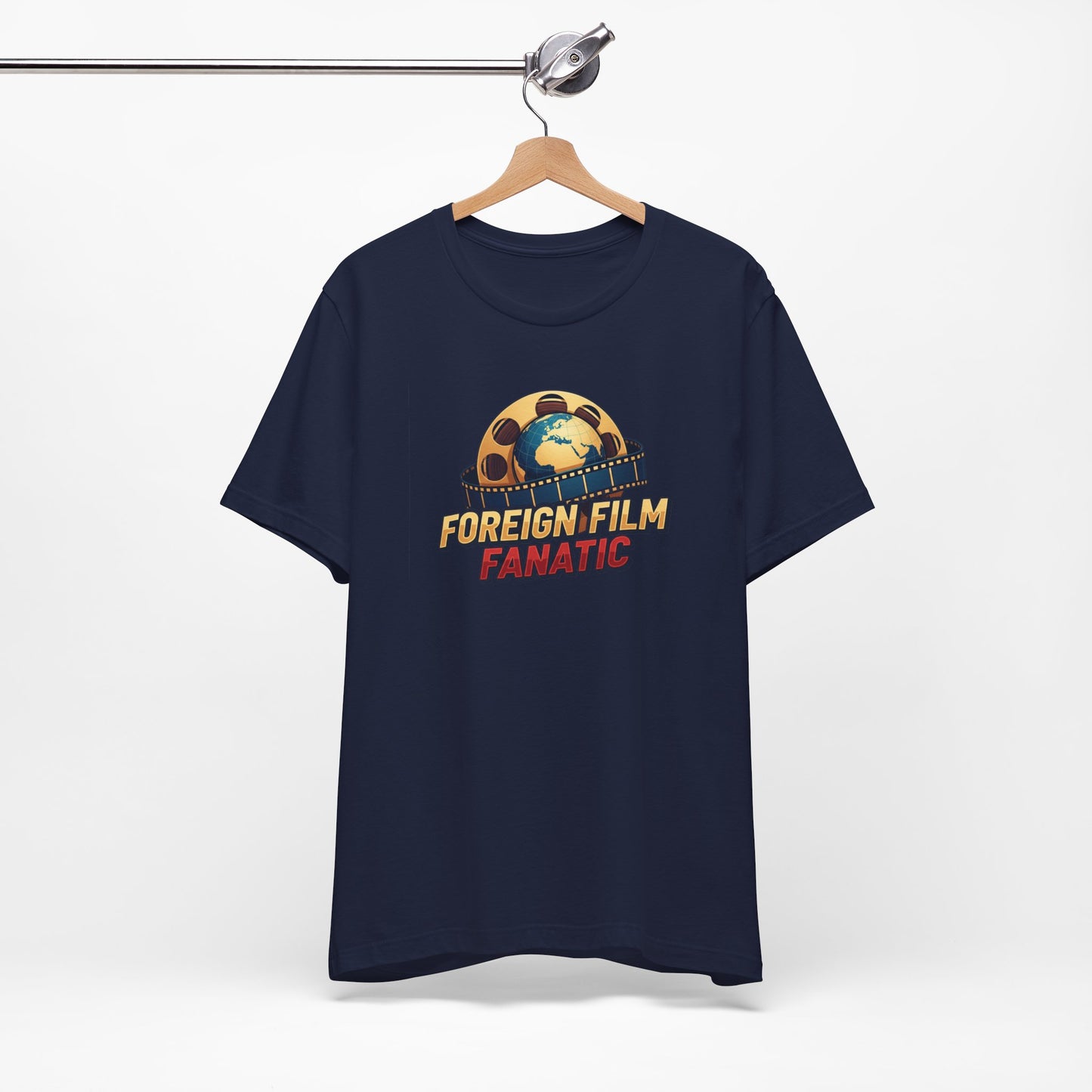 Foreign Film Fanatic Tee, Movie Lover T-Shirt, Cinema Enthusiast Apparel, Film Buff Gift, Unisex Short Sleeve Top, Casual Graphic Tee