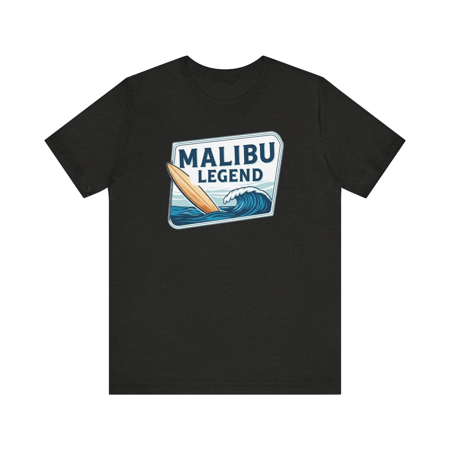 Malibu Legend Surf Tee | Unisex Jersey Short Sleeve Shirt, Beachwear, Summer Vibes, Surfing Gift, California Style, Malibu Souvenir Tee