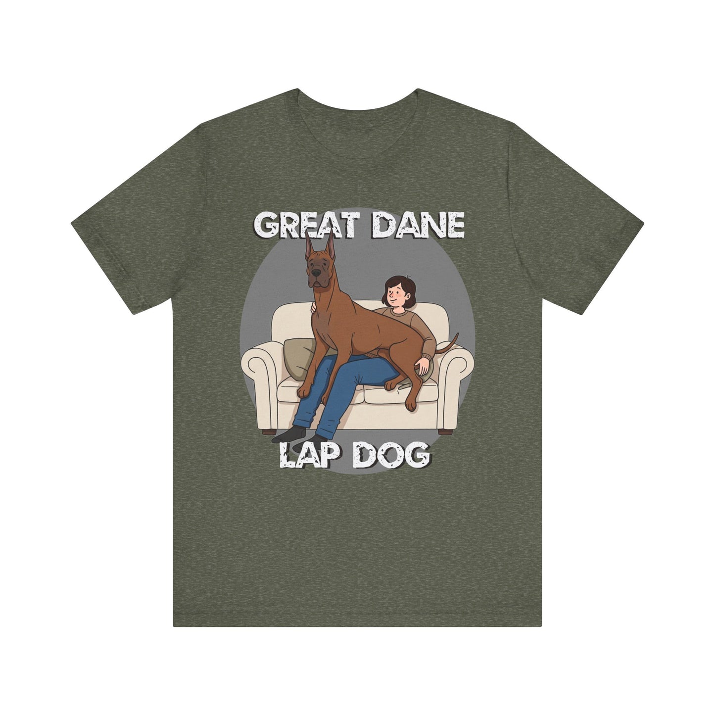 Great Dane Lap Dog Unisex Jersey Tee - Funny Perfect Gift for Dog Lovers - Schmartypants