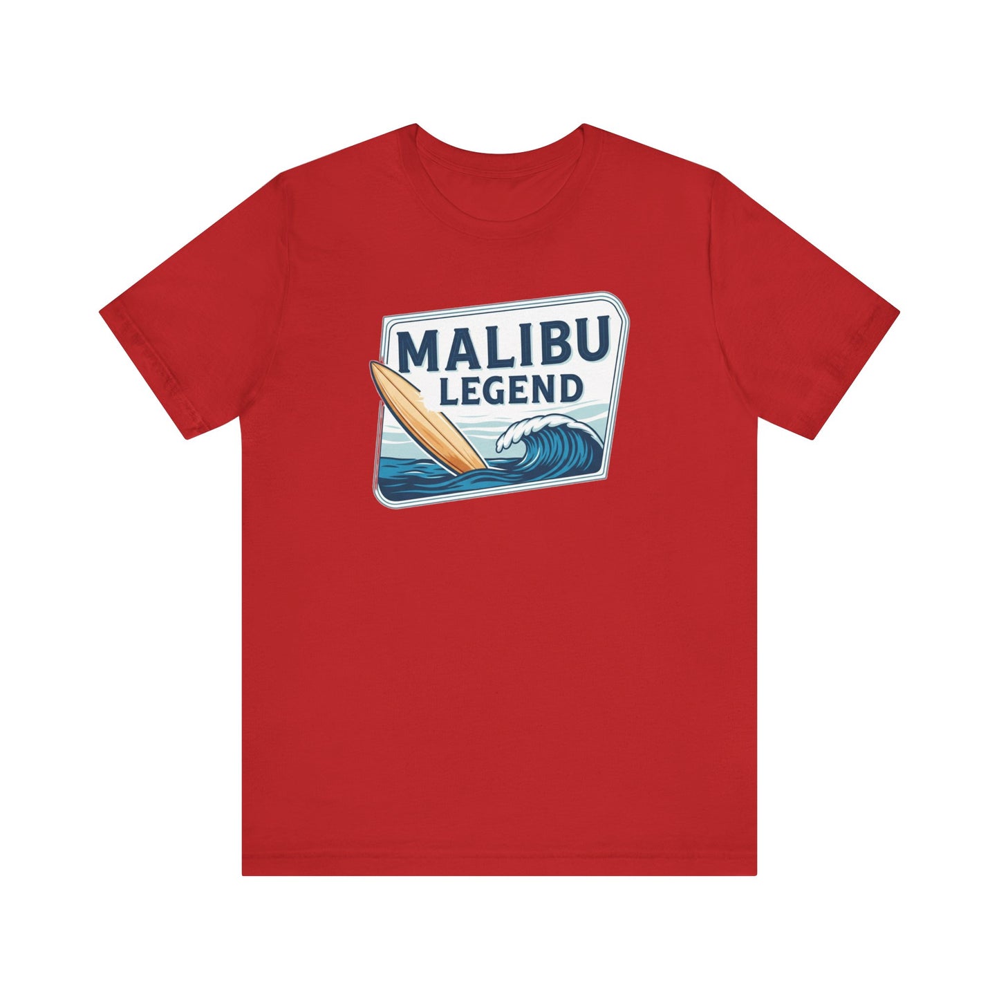 Malibu Legend Surf Tee | Unisex Jersey Short Sleeve Shirt, Beachwear, Summer Vibes, Surfing Gift, California Style, Malibu Souvenir Tee