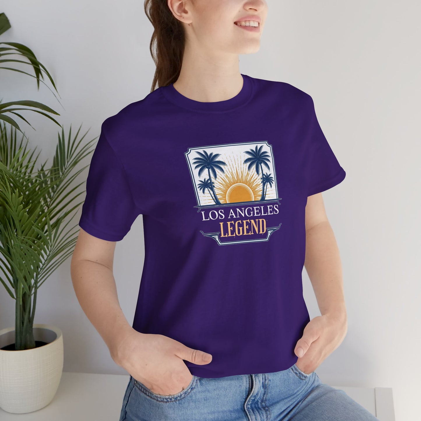 Los Angeles Legend Tee, Unisex Short Sleeve Shirt, California Pride, Summer Vibe, Travel Gift, Casual Wear, L.A. Souvenir Tee