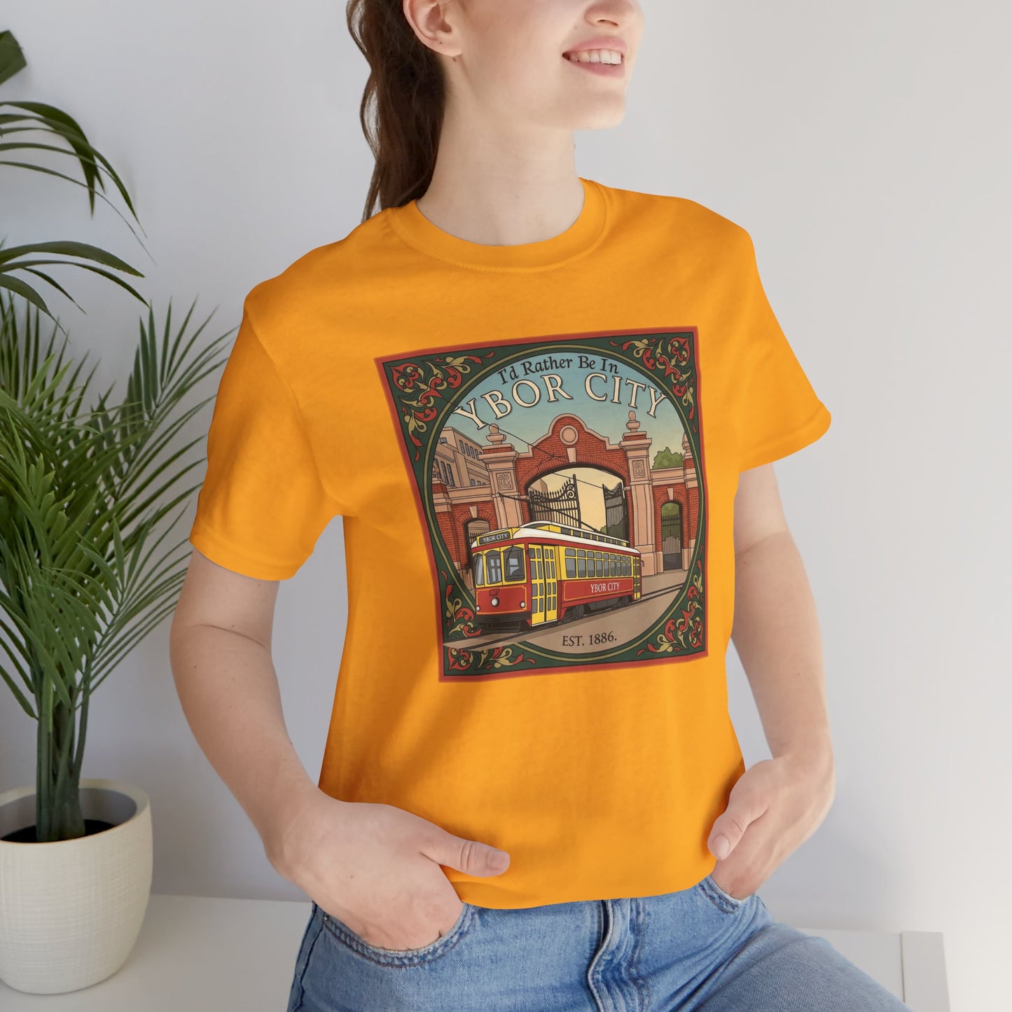 Ybor City Vintage Tee, Tampa Florida Arts District Unisex Shirt, Music Lovers Gift, Retro Style T-shirt, Hipster Clothing