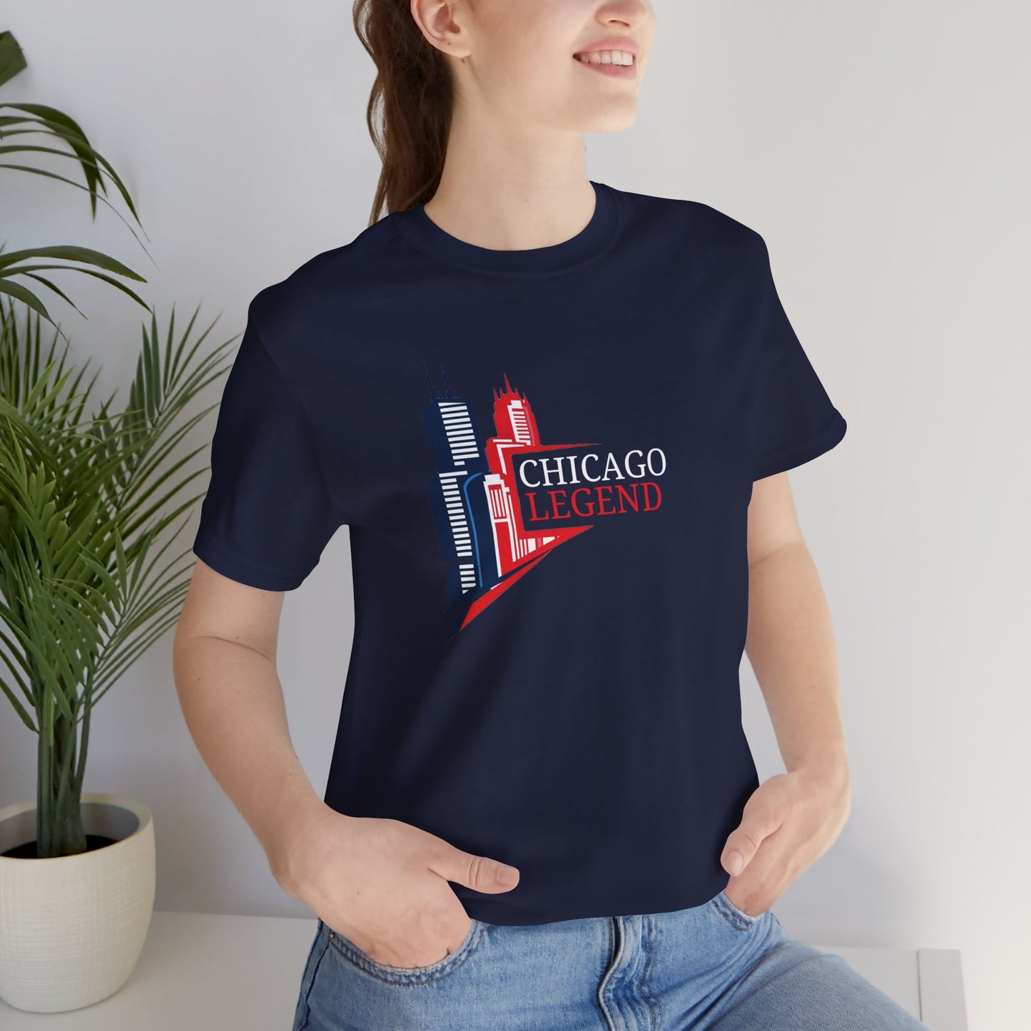 Classic Chicago Legend Graphic Unisex T-Shirt, Chicago Gift, City Pride Apparel, Urban Style Shirt, Travel Souvenir Tee