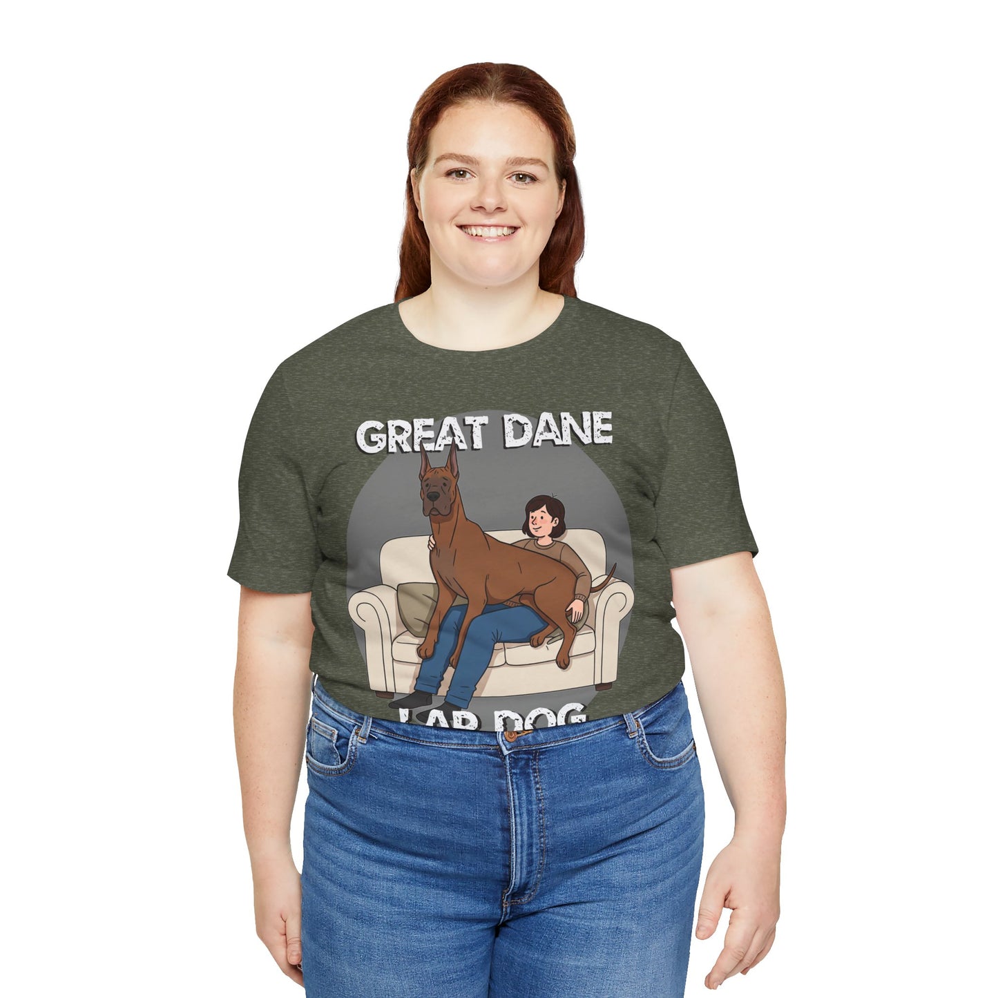 Great Dane Lap Dog Unisex Jersey Tee - Funny Perfect Gift for Dog Lovers - Schmartypants