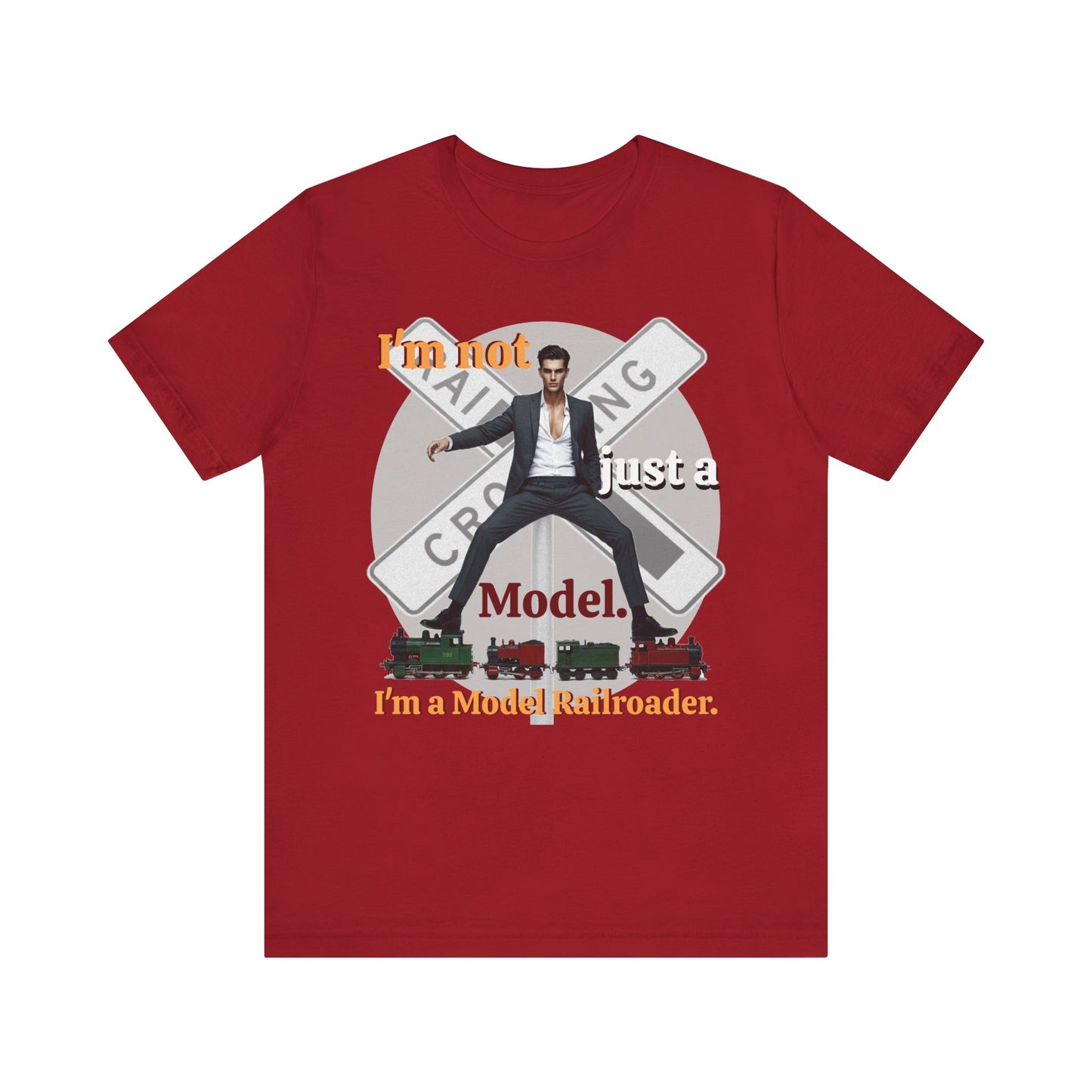 Funny Model Railroader Tee - Perfect Gift for Train Enthusiasts - Schmartypants